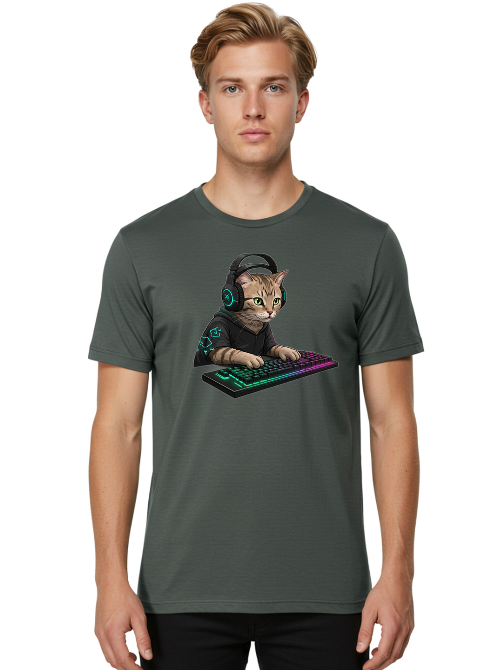 Cat-Gamer Men'S Graphic Tee, 100% Cotton, Comfortable Casual Summer Wear, Machine Washable, Vintage Camera, Old Camera, Antique Camera, Black Camera, Classic Photography, Photography Equipment, Nostalgic Device, Film Camera, Camera Art Bao197