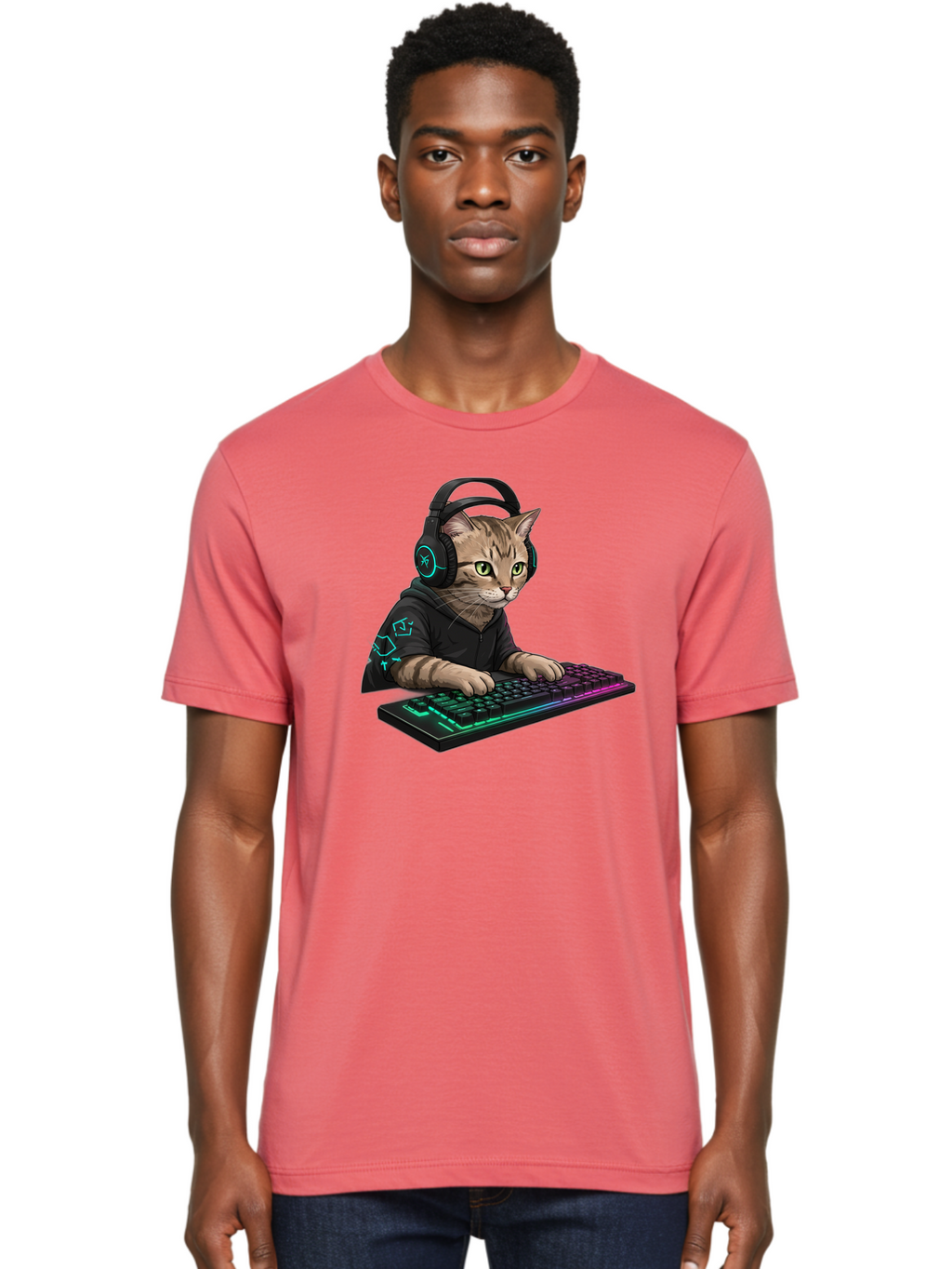 Cat-Gamer Men'S Graphic Tee, 100% Cotton, Comfortable Casual Summer Wear, Machine Washable, Vintage Camera, Old Camera, Antique Camera, Black Camera, Classic Photography, Photography Equipment, Nostalgic Device, Film Camera, Camera Art Bao197