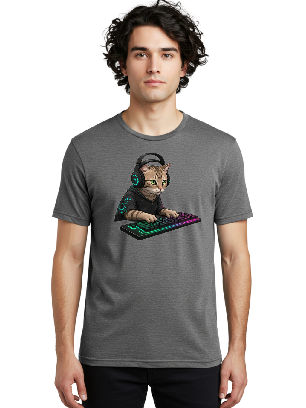 Cat-Gamer Men'S Graphic Tee, 100% Cotton, Comfortable Casual Summer Wear, Machine Washable, Vintage Camera, Old Camera, Antique Camera, Black Camera, Classic Photography, Photography Equipment, Nostalgic Device, Film Camera, Camera Art Bao197