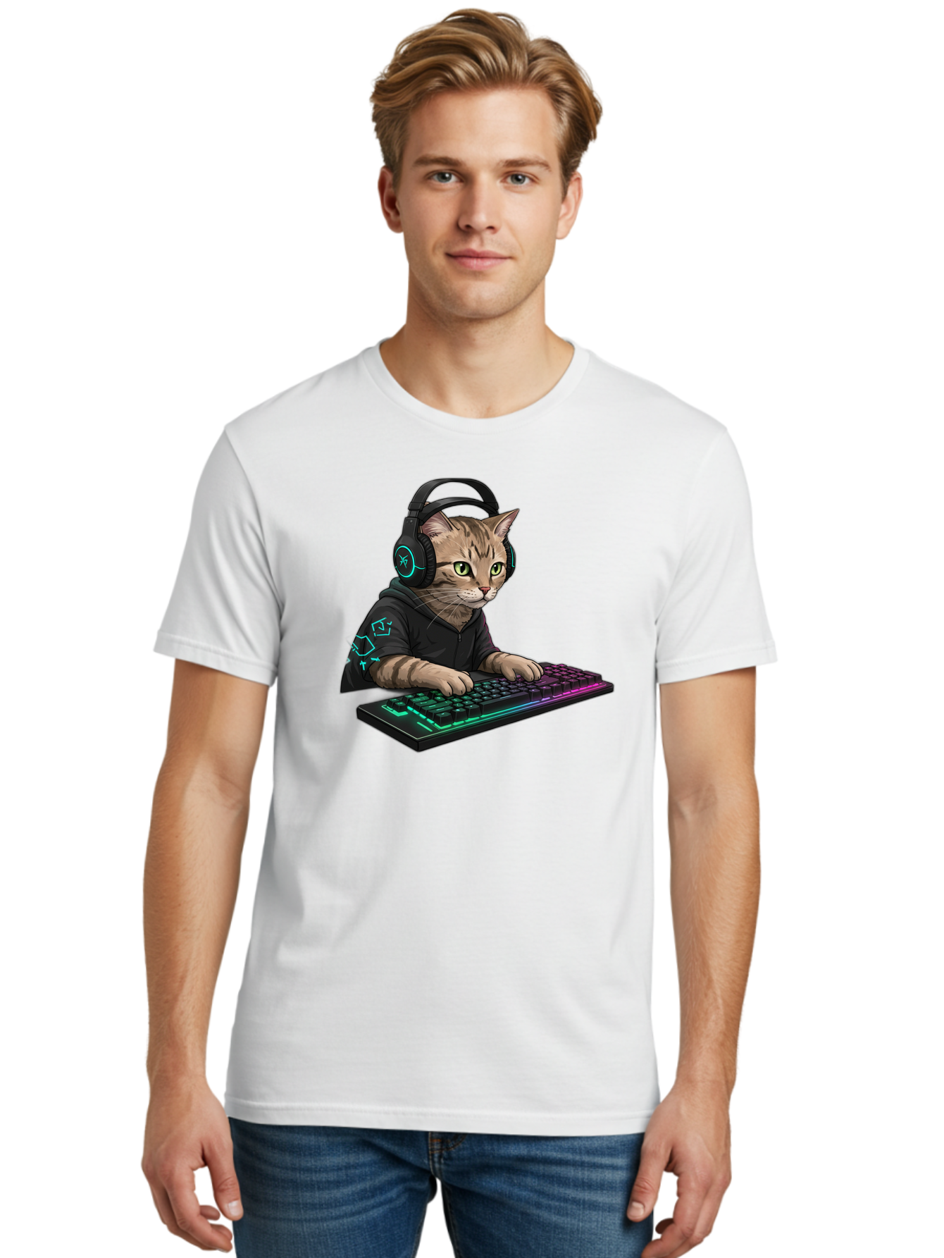 Cat-Gamer Men'S Graphic Tee, 100% Cotton, Comfortable Casual Summer Wear, Machine Washable, Vintage Camera, Old Camera, Antique Camera, Black Camera, Classic Photography, Photography Equipment, Nostalgic Device, Film Camera, Camera Art Bao197