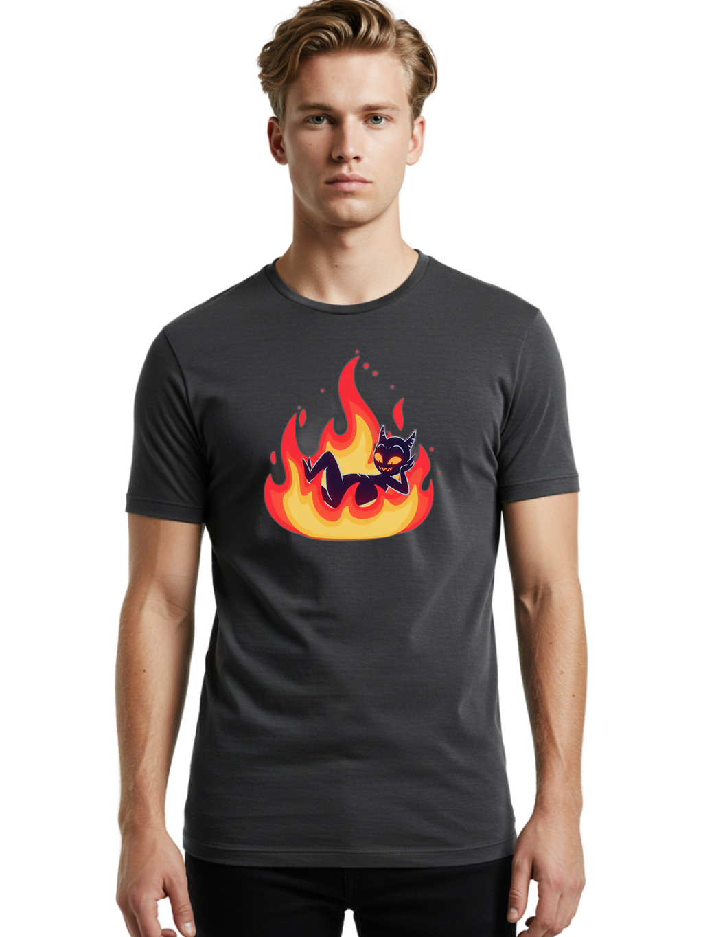 Cat-In-Flames Men'S Graphic Tee, 100% Cotton, Comfortable Casual Summer Wear, Machine Washable, Vintage Camera, Old Camera, Antique Camera, Black Camera, Classic Photography, Photography Equipment, Nostalgic Device, Film Camera, Camera Art Bao199