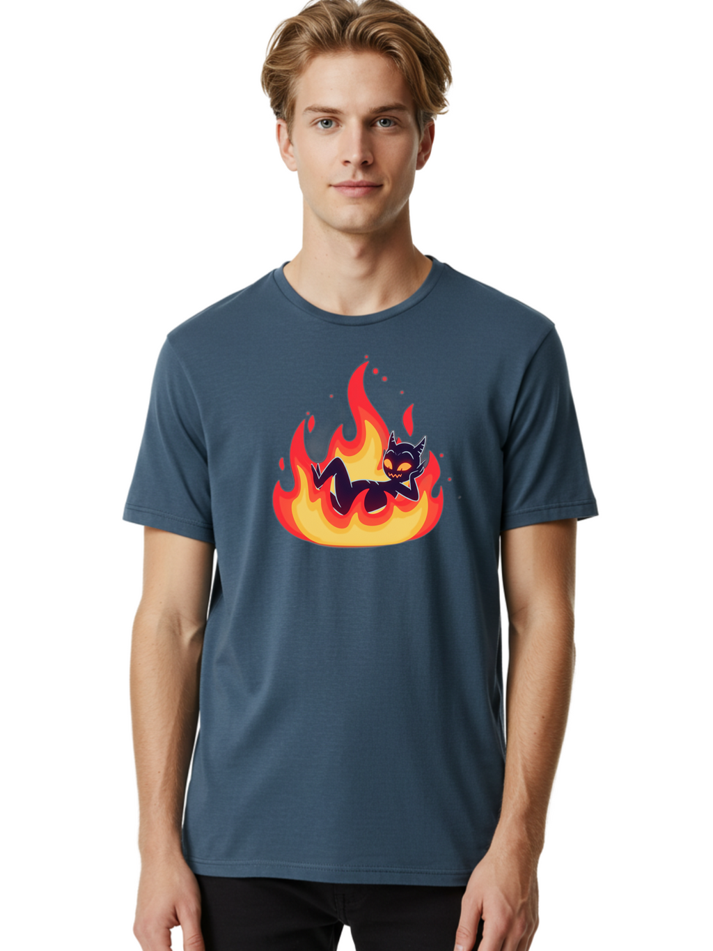 Cat-In-Flames Men'S Graphic Tee, 100% Cotton, Comfortable Casual Summer Wear, Machine Washable, Vintage Camera, Old Camera, Antique Camera, Black Camera, Classic Photography, Photography Equipment, Nostalgic Device, Film Camera, Camera Art Bao199