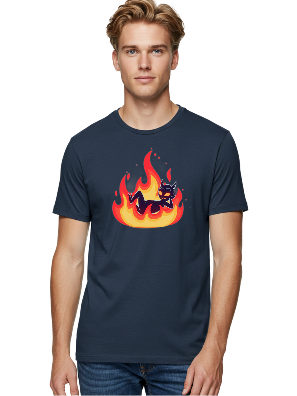 Cat-In-Flames Men'S Graphic Tee, 100% Cotton, Comfortable Casual Summer Wear, Machine Washable, Vintage Camera, Old Camera, Antique Camera, Black Camera, Classic Photography, Photography Equipment, Nostalgic Device, Film Camera, Camera Art Bao199