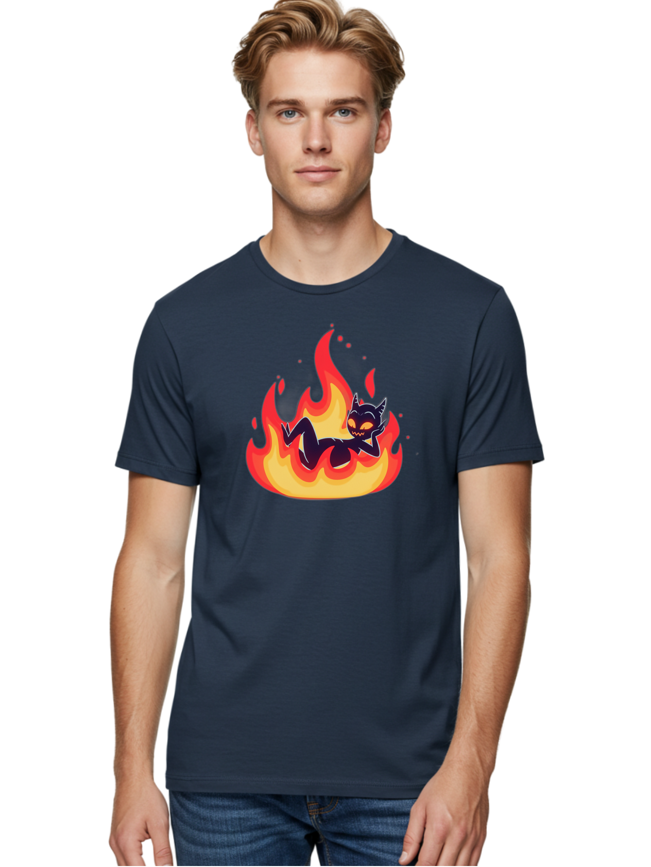 Cat-In-Flames Men'S Graphic Tee, 100% Cotton, Comfortable Casual Summer Wear, Machine Washable, Vintage Camera, Old Camera, Antique Camera, Black Camera, Classic Photography, Photography Equipment, Nostalgic Device, Film Camera, Camera Art Bao199
