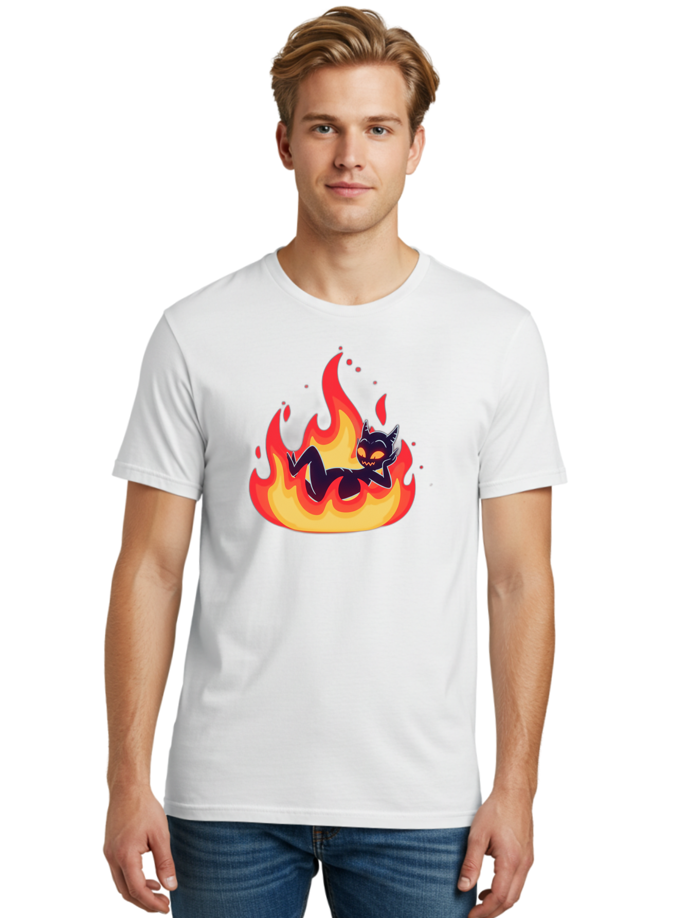 Cat-In-Flames Men'S Graphic Tee, 100% Cotton, Comfortable Casual Summer Wear, Machine Washable, Vintage Camera, Old Camera, Antique Camera, Black Camera, Classic Photography, Photography Equipment, Nostalgic Device, Film Camera, Camera Art Bao199