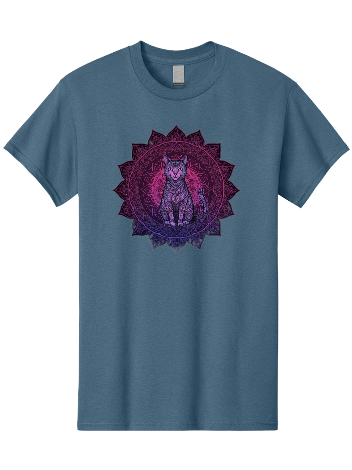 Cat-Mandala Men'S Graphic Tee, 100% Cotton, Comfortable Casual Summer Wear, Machine Washable, Vintage Camera, Old Camera, Antique Camera, Black Camera, Classic Photography, Photography Equipment, Nostalgic Device, Film Camera, Camera Art Bao200