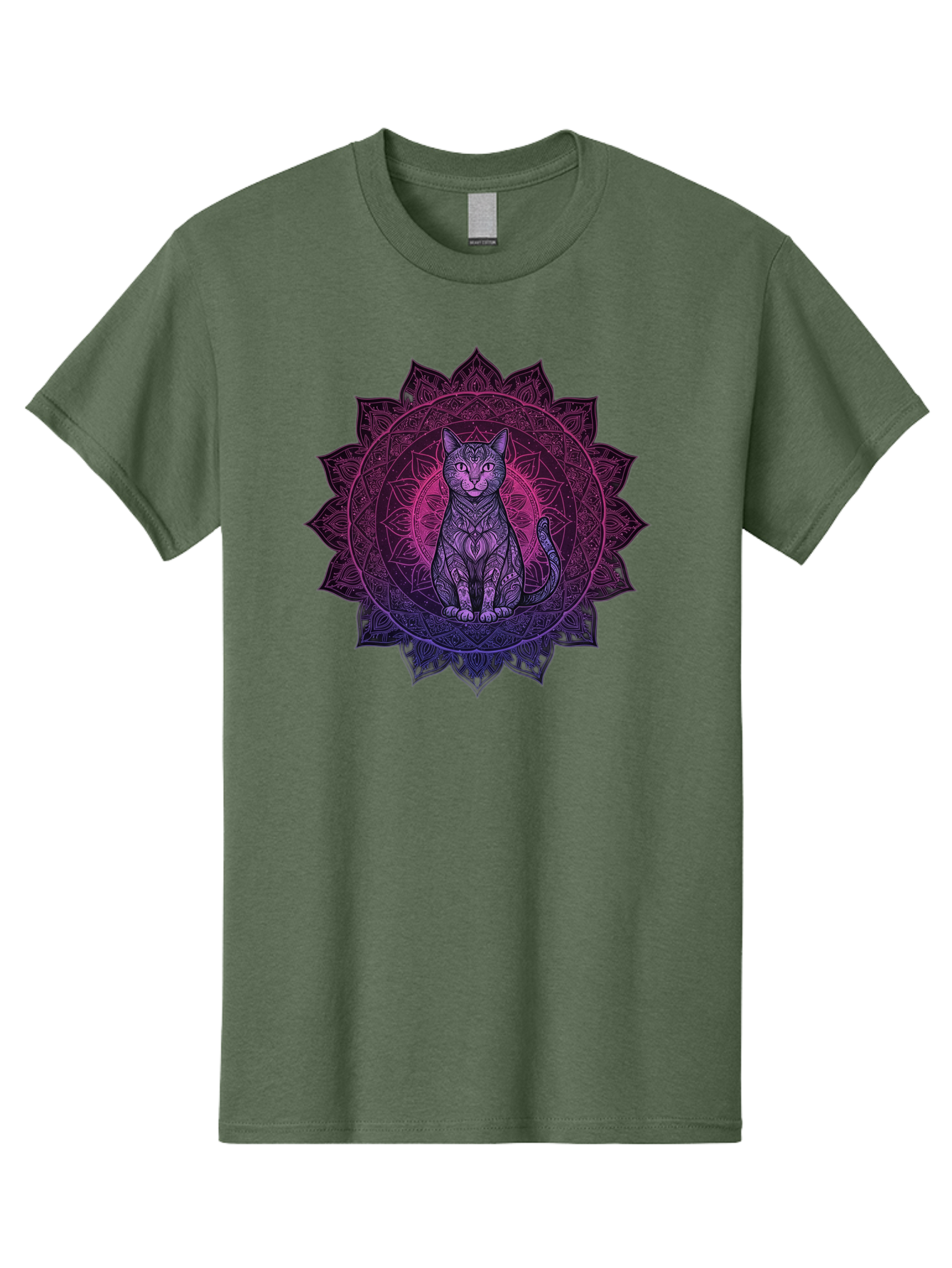 Cat-Mandala Men'S Graphic Tee, 100% Cotton, Comfortable Casual Summer Wear, Machine Washable, Vintage Camera, Old Camera, Antique Camera, Black Camera, Classic Photography, Photography Equipment, Nostalgic Device, Film Camera, Camera Art Bao200
