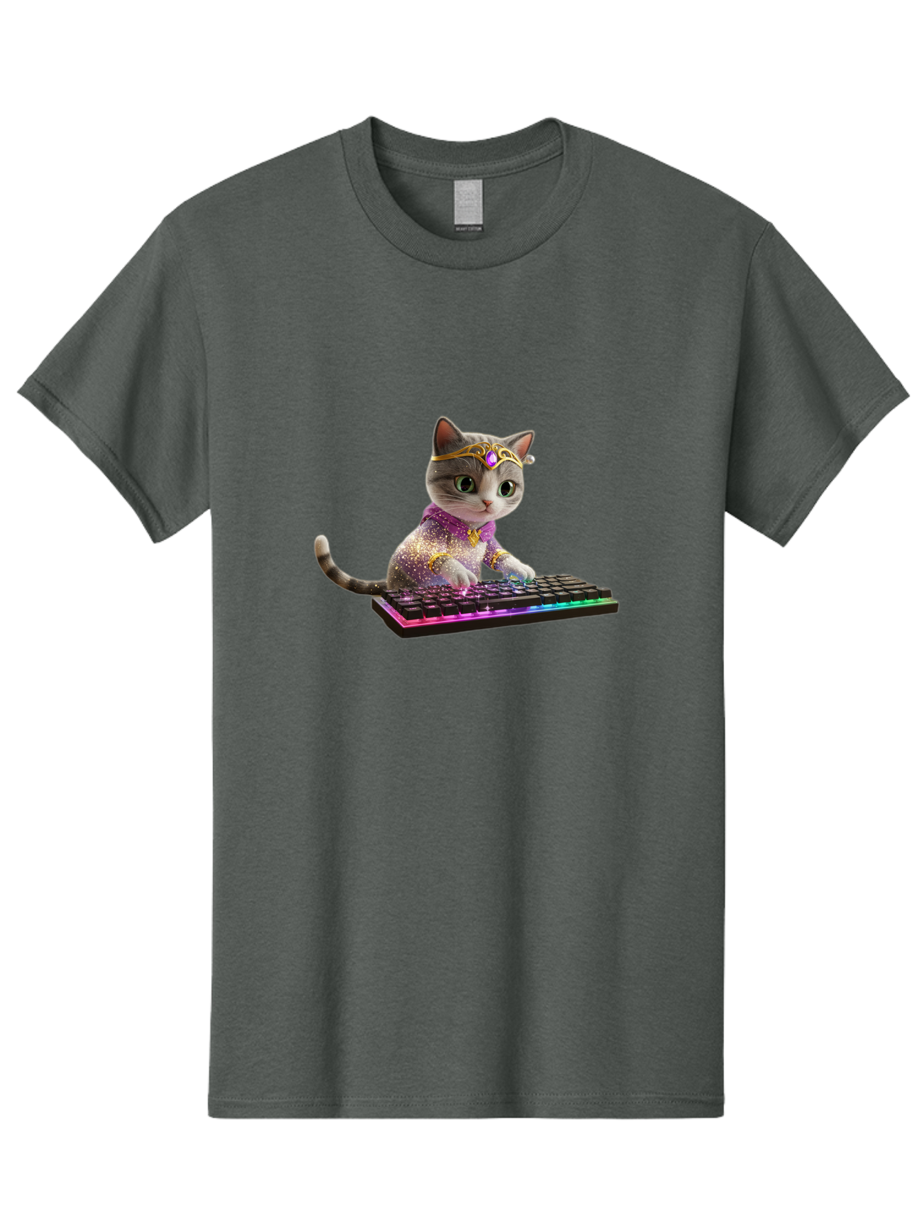 Cat-On-Keyboard-1 Men'S Graphic Tee, 100% Cotton, Comfortable Casual Summer Wear, Machine Washable, Vintage Camera, Old Camera, Antique Camera, Black Camera, Classic Photography, Photography Equipment, Nostalgic Device, Film Camera, Camera Art Bao201