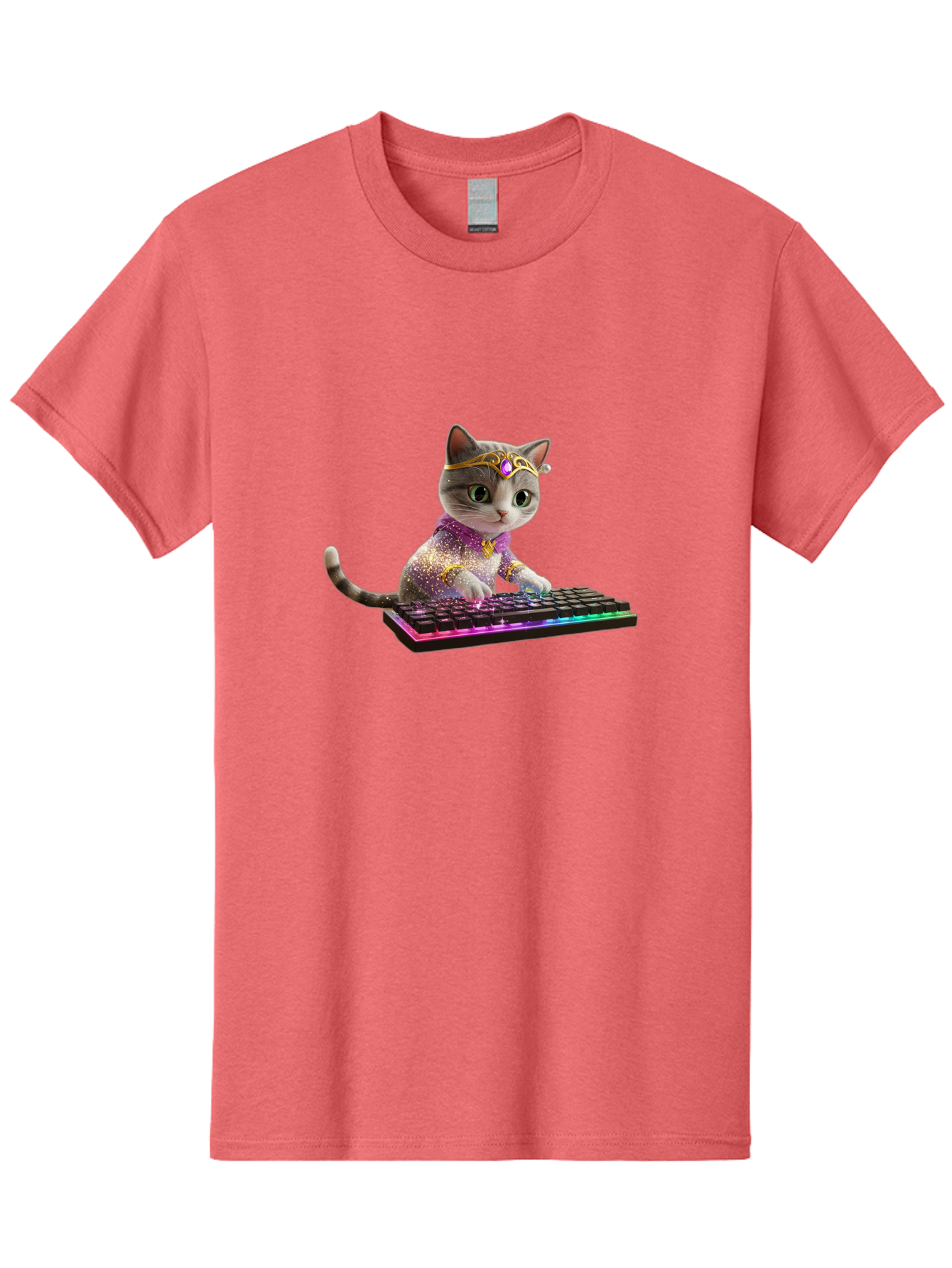 Cat-On-Keyboard-1 Men'S Graphic Tee, 100% Cotton, Comfortable Casual Summer Wear, Machine Washable, Vintage Camera, Old Camera, Antique Camera, Black Camera, Classic Photography, Photography Equipment, Nostalgic Device, Film Camera, Camera Art Bao201