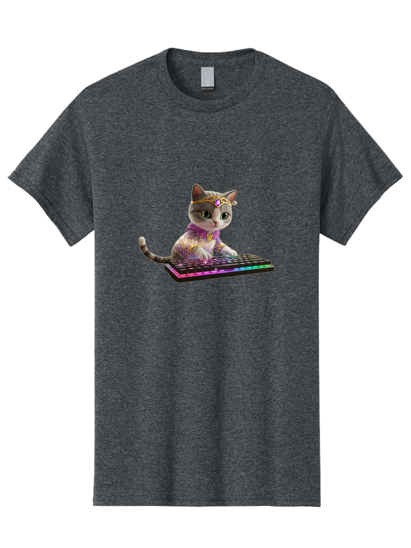 Cat-On-Keyboard-1 Men'S Graphic Tee, 100% Cotton, Comfortable Casual Summer Wear, Machine Washable, Vintage Camera, Old Camera, Antique Camera, Black Camera, Classic Photography, Photography Equipment, Nostalgic Device, Film Camera, Camera Art Bao201