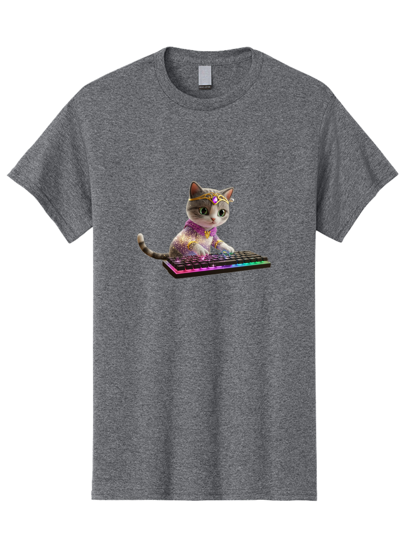 Cat-On-Keyboard-1 Men'S Graphic Tee, 100% Cotton, Comfortable Casual Summer Wear, Machine Washable, Vintage Camera, Old Camera, Antique Camera, Black Camera, Classic Photography, Photography Equipment, Nostalgic Device, Film Camera, Camera Art Bao201