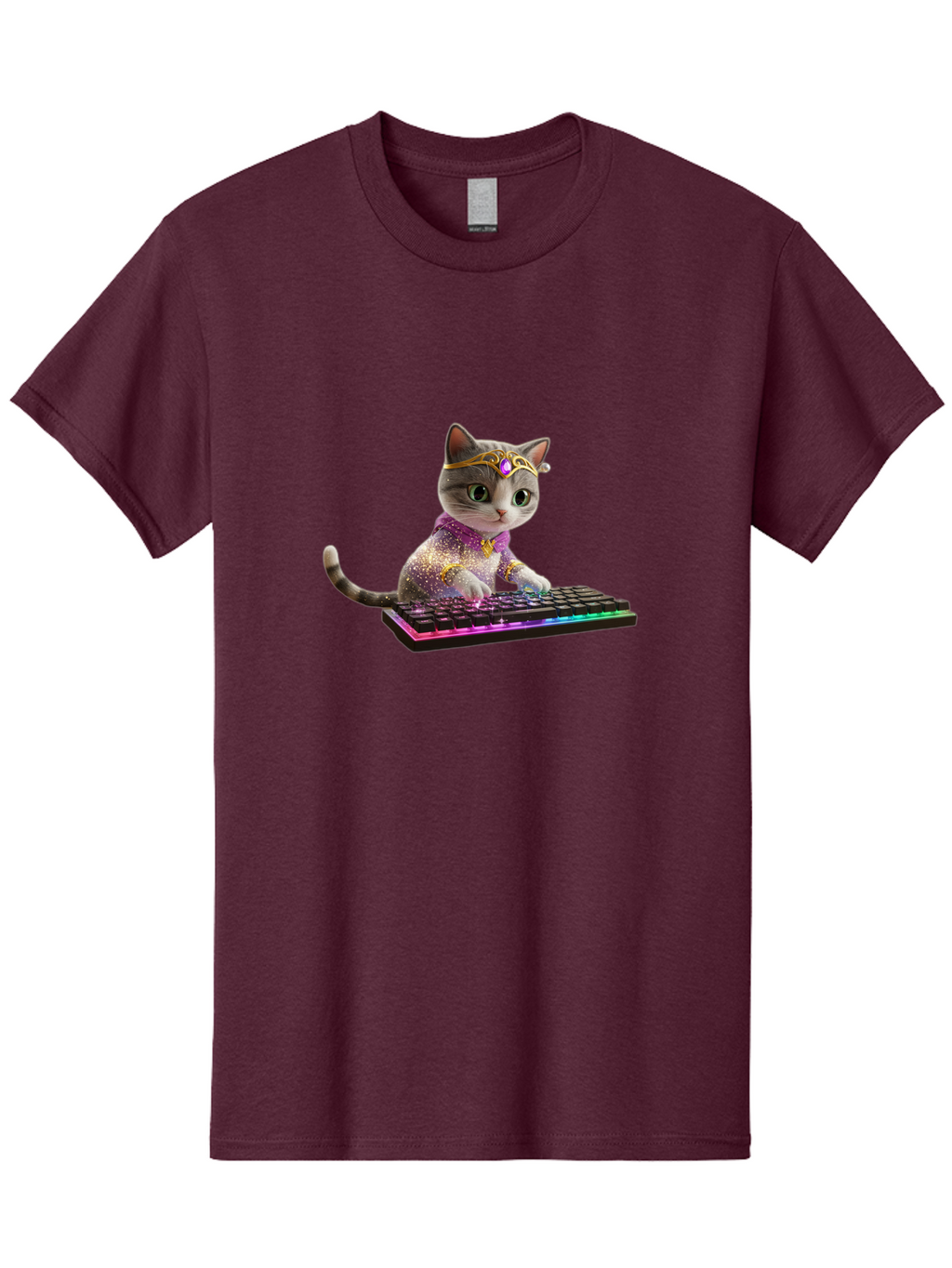 Cat-On-Keyboard-1 Men'S Graphic Tee, 100% Cotton, Comfortable Casual Summer Wear, Machine Washable, Vintage Camera, Old Camera, Antique Camera, Black Camera, Classic Photography, Photography Equipment, Nostalgic Device, Film Camera, Camera Art Bao201
