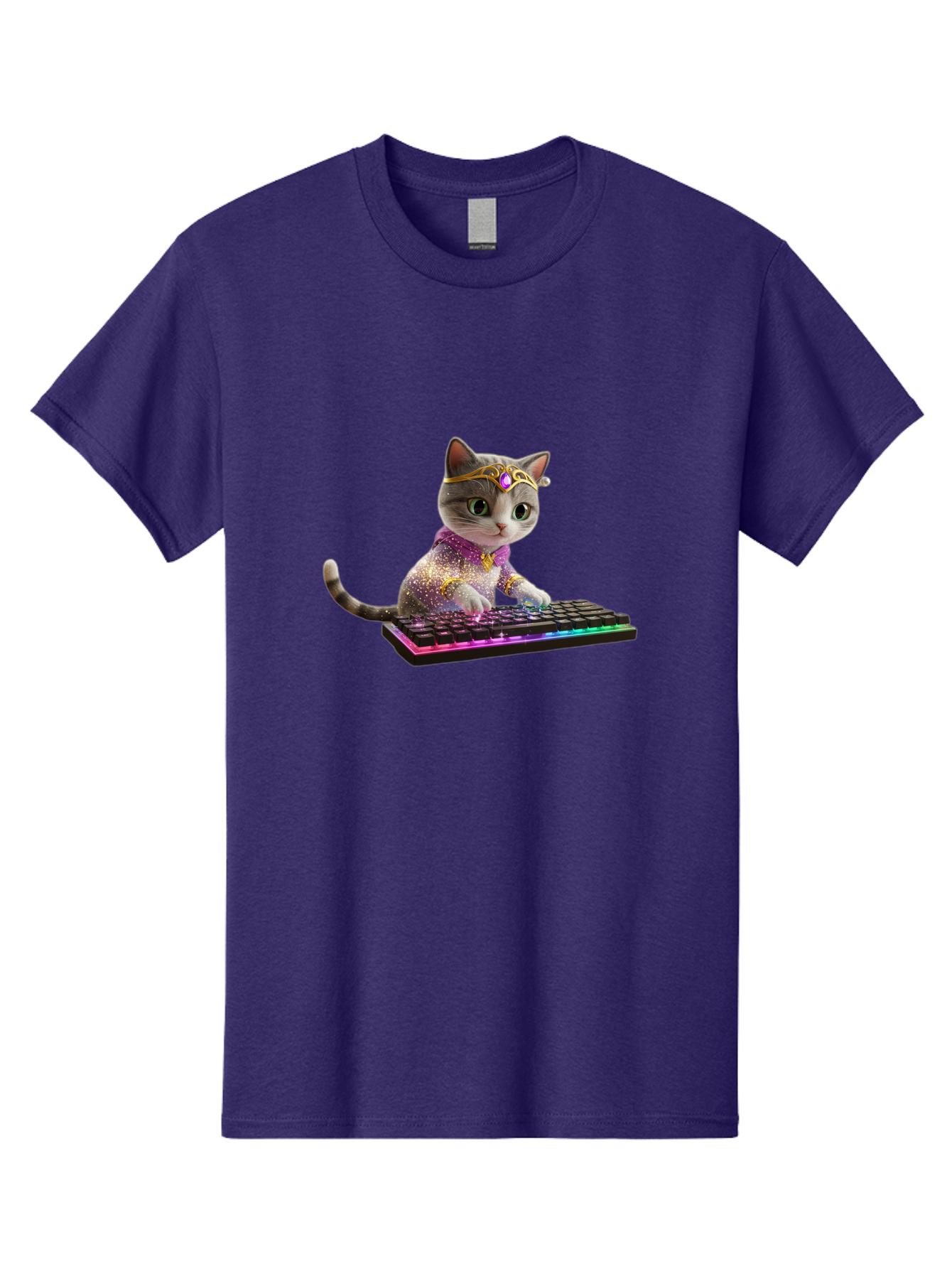 Cat-On-Keyboard-1 Men'S Graphic Tee, 100% Cotton, Comfortable Casual Summer Wear, Machine Washable, Vintage Camera, Old Camera, Antique Camera, Black Camera, Classic Photography, Photography Equipment, Nostalgic Device, Film Camera, Camera Art Bao201