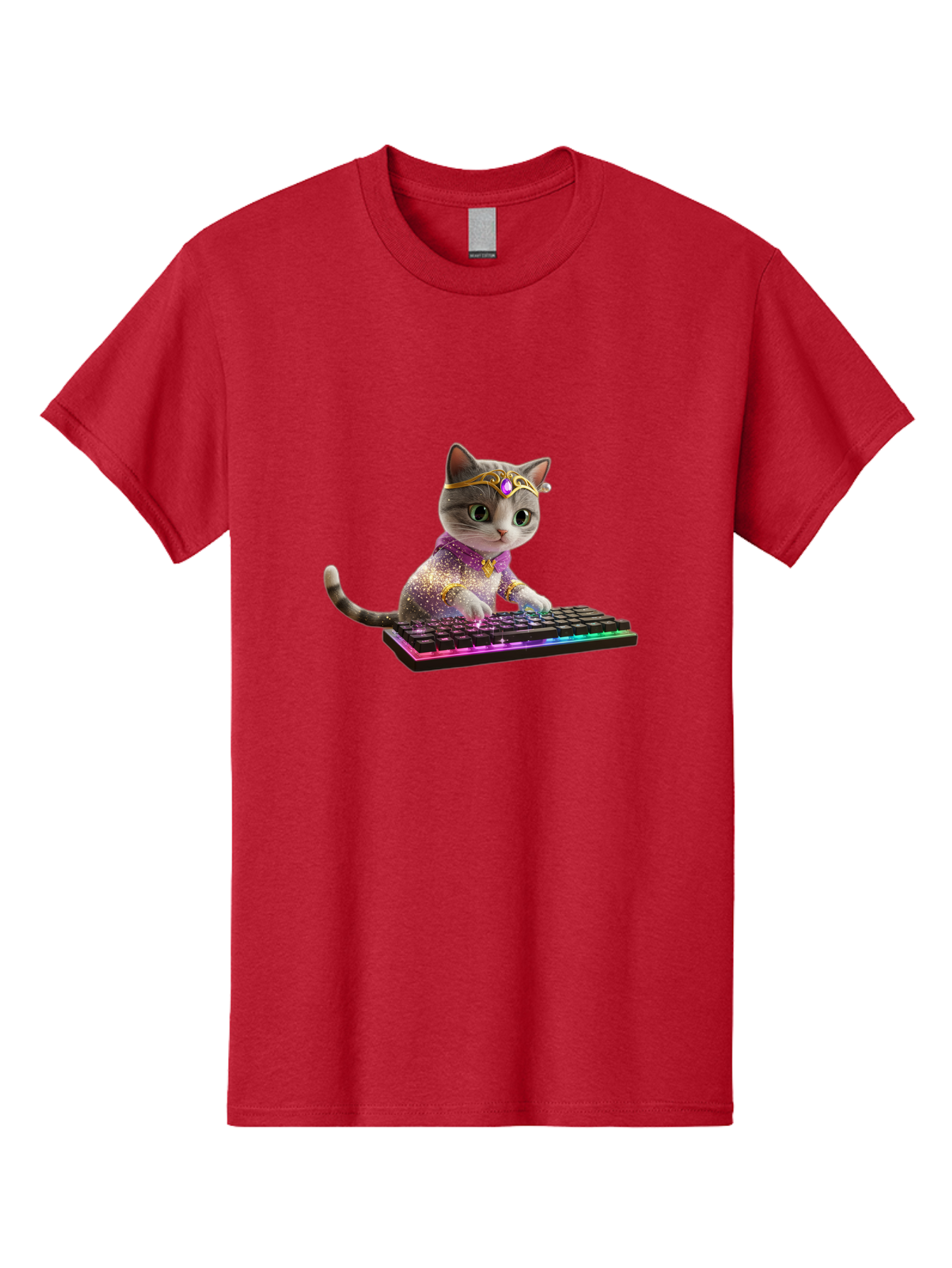 Cat-On-Keyboard-1 Men'S Graphic Tee, 100% Cotton, Comfortable Casual Summer Wear, Machine Washable, Vintage Camera, Old Camera, Antique Camera, Black Camera, Classic Photography, Photography Equipment, Nostalgic Device, Film Camera, Camera Art Bao201