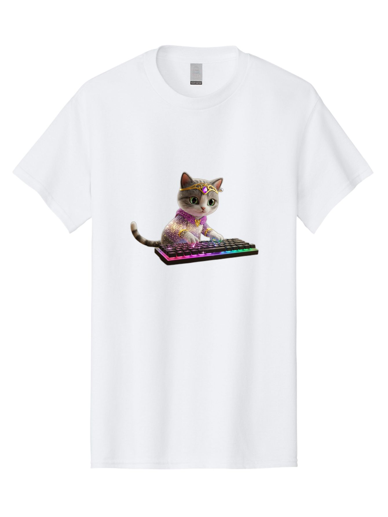 Cat-On-Keyboard-1 Men'S Graphic Tee, 100% Cotton, Comfortable Casual Summer Wear, Machine Washable, Vintage Camera, Old Camera, Antique Camera, Black Camera, Classic Photography, Photography Equipment, Nostalgic Device, Film Camera, Camera Art Bao201