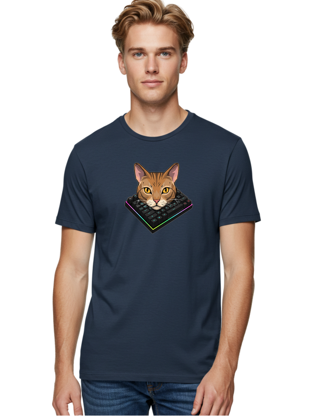 Cat-On-Keyboard Men'S Graphic Tee, 100% Cotton, Comfortable Casual Summer Wear, Machine Washable, Vintage Camera, Old Camera, Antique Camera, Black Camera, Classic Photography, Photography Equipment, Nostalgic Device, Film Camera, Camera Art Bao202