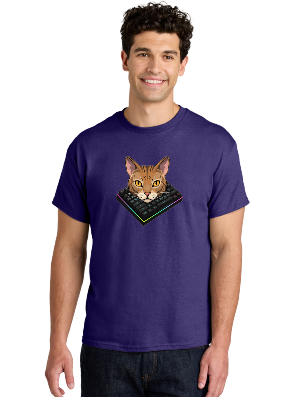 Cat-On-Keyboard Men'S Graphic Tee, 100% Cotton, Comfortable Casual Summer Wear, Machine Washable, Vintage Camera, Old Camera, Antique Camera, Black Camera, Classic Photography, Photography Equipment, Nostalgic Device, Film Camera, Camera Art Bao202