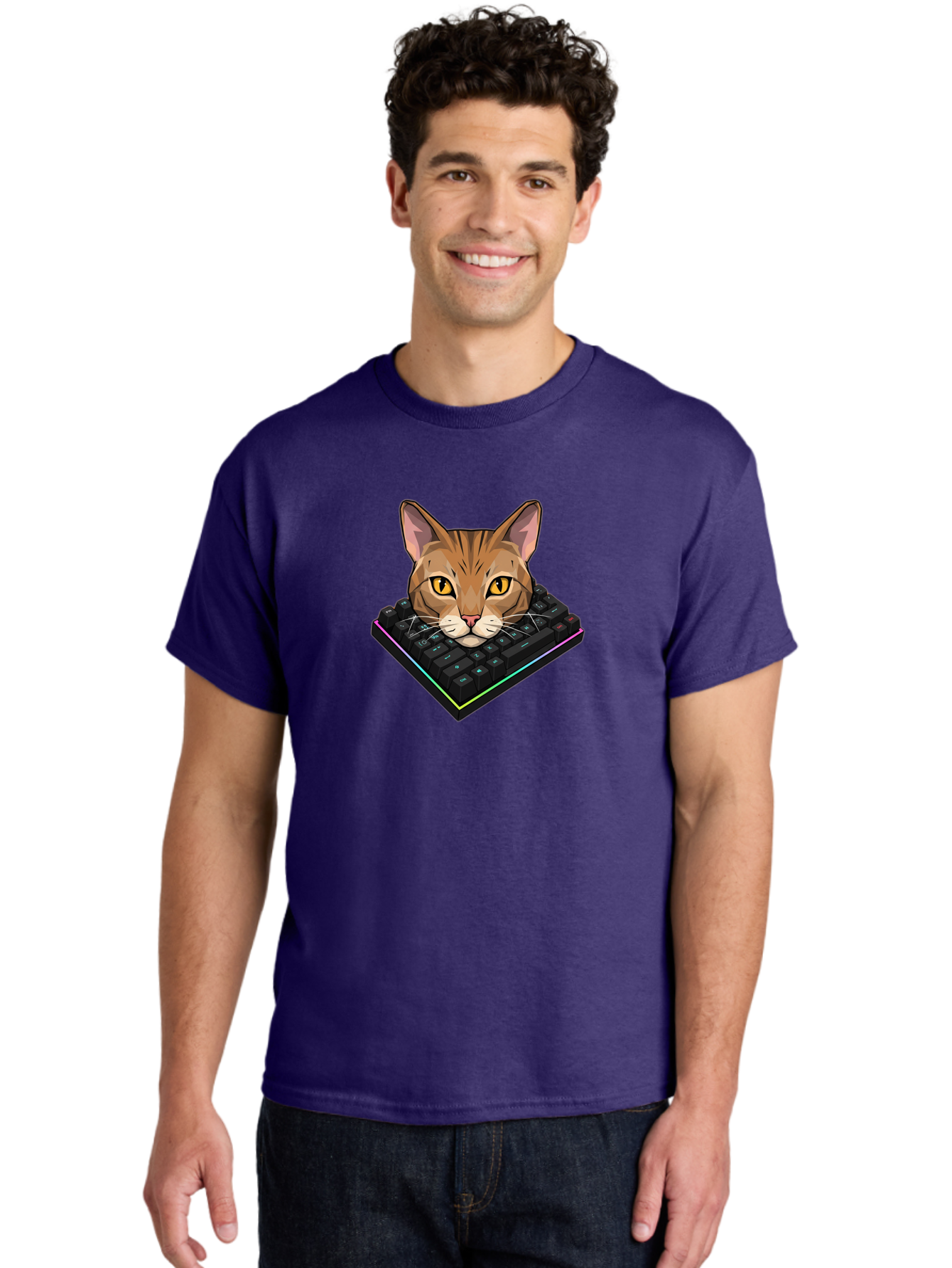 Cat-On-Keyboard Men'S Graphic Tee, 100% Cotton, Comfortable Casual Summer Wear, Machine Washable, Vintage Camera, Old Camera, Antique Camera, Black Camera, Classic Photography, Photography Equipment, Nostalgic Device, Film Camera, Camera Art Bao202