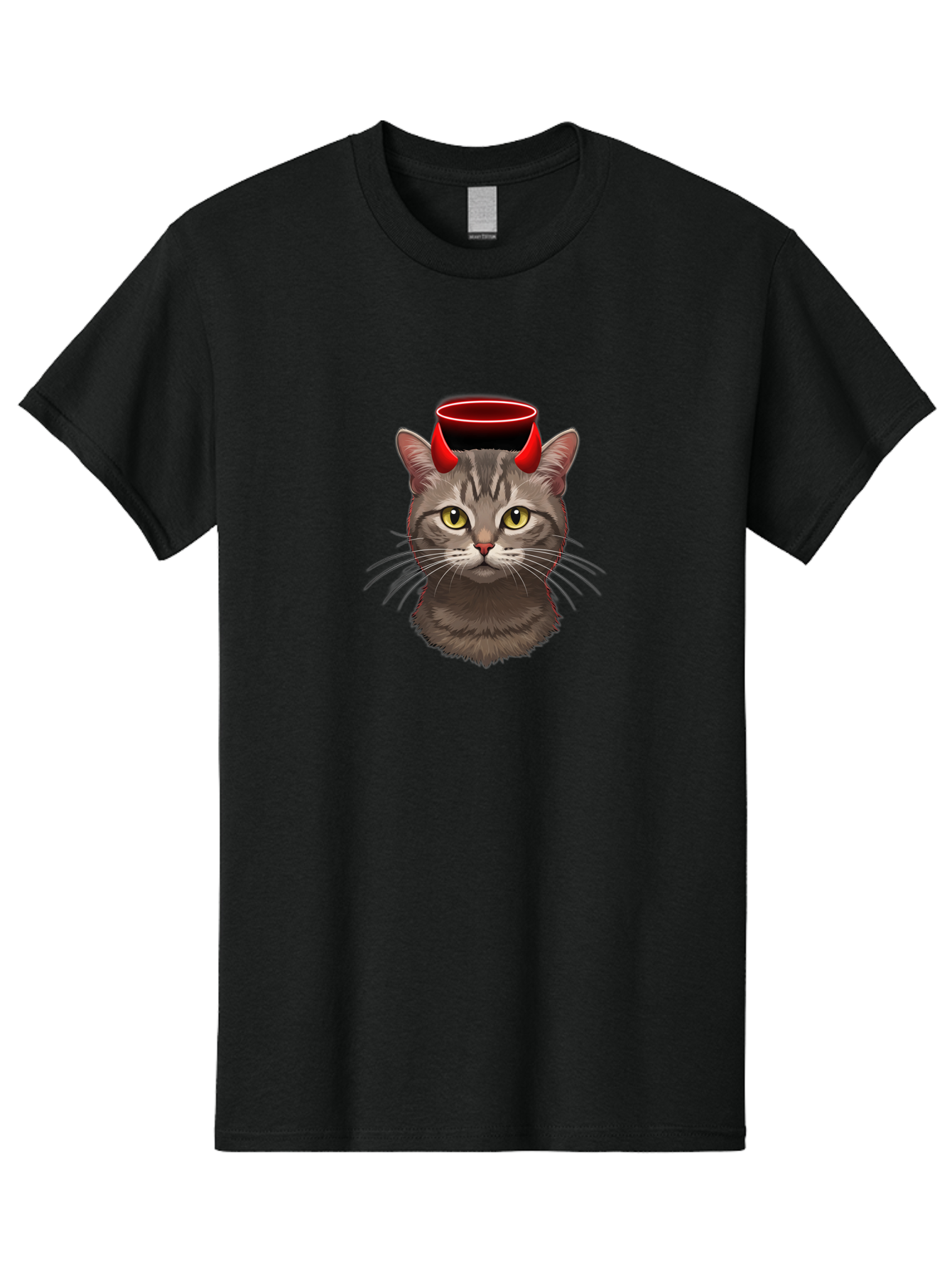 Cat-With-Devil-Horns Men'S Graphic Tee, 100% Cotton, Comfortable Casual Summer Wear, Machine Washable, Vintage Camera, Old Camera, Antique Camera, Black Camera, Classic Photography, Photography Equipment, Nostalgic Device, Film Camera, Bao203