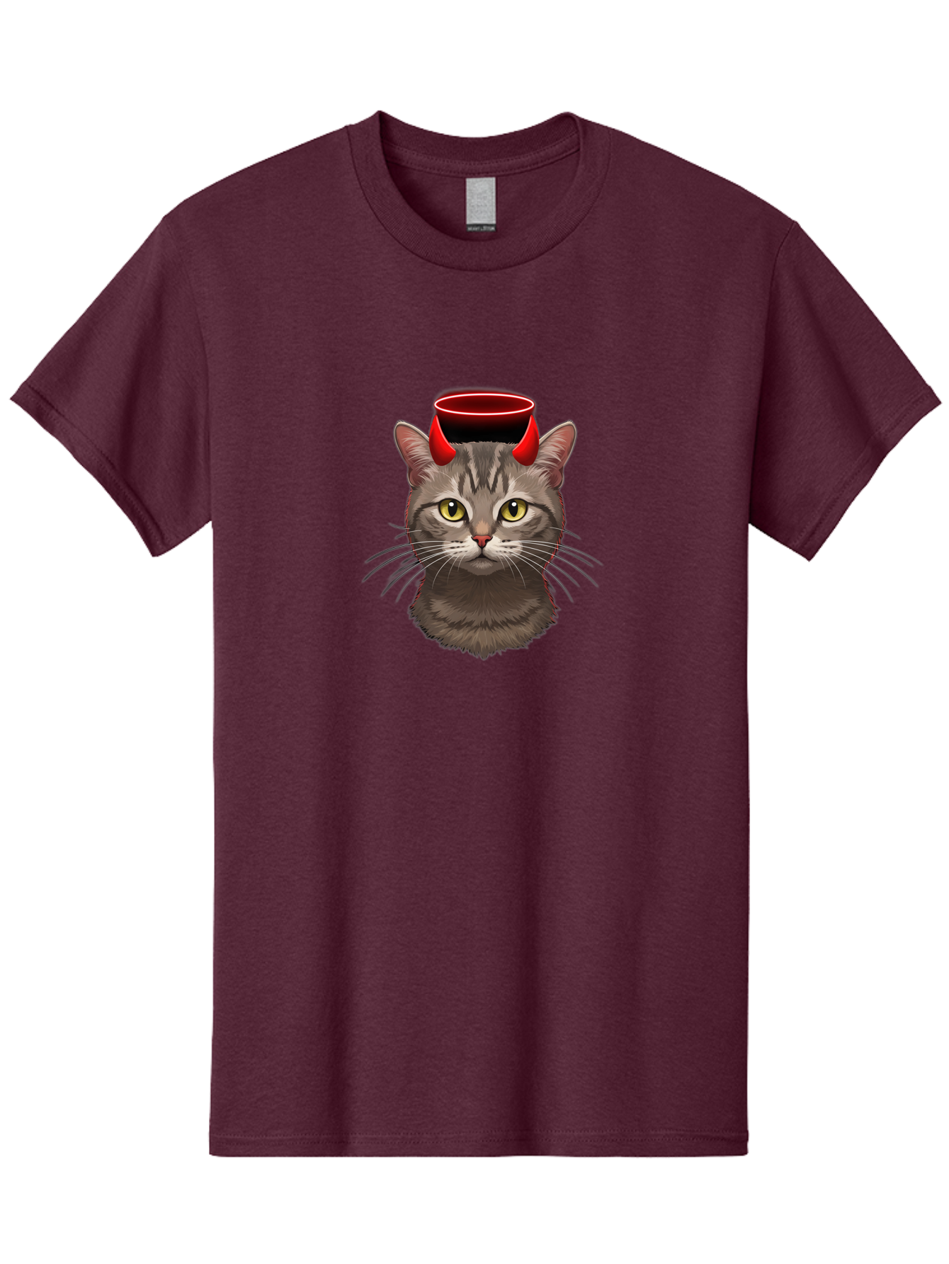 Cat-With-Devil-Horns Men'S Graphic Tee, 100% Cotton, Comfortable Casual Summer Wear, Machine Washable, Vintage Camera, Old Camera, Antique Camera, Black Camera, Classic Photography, Photography Equipment, Nostalgic Device, Film Camera, Bao203