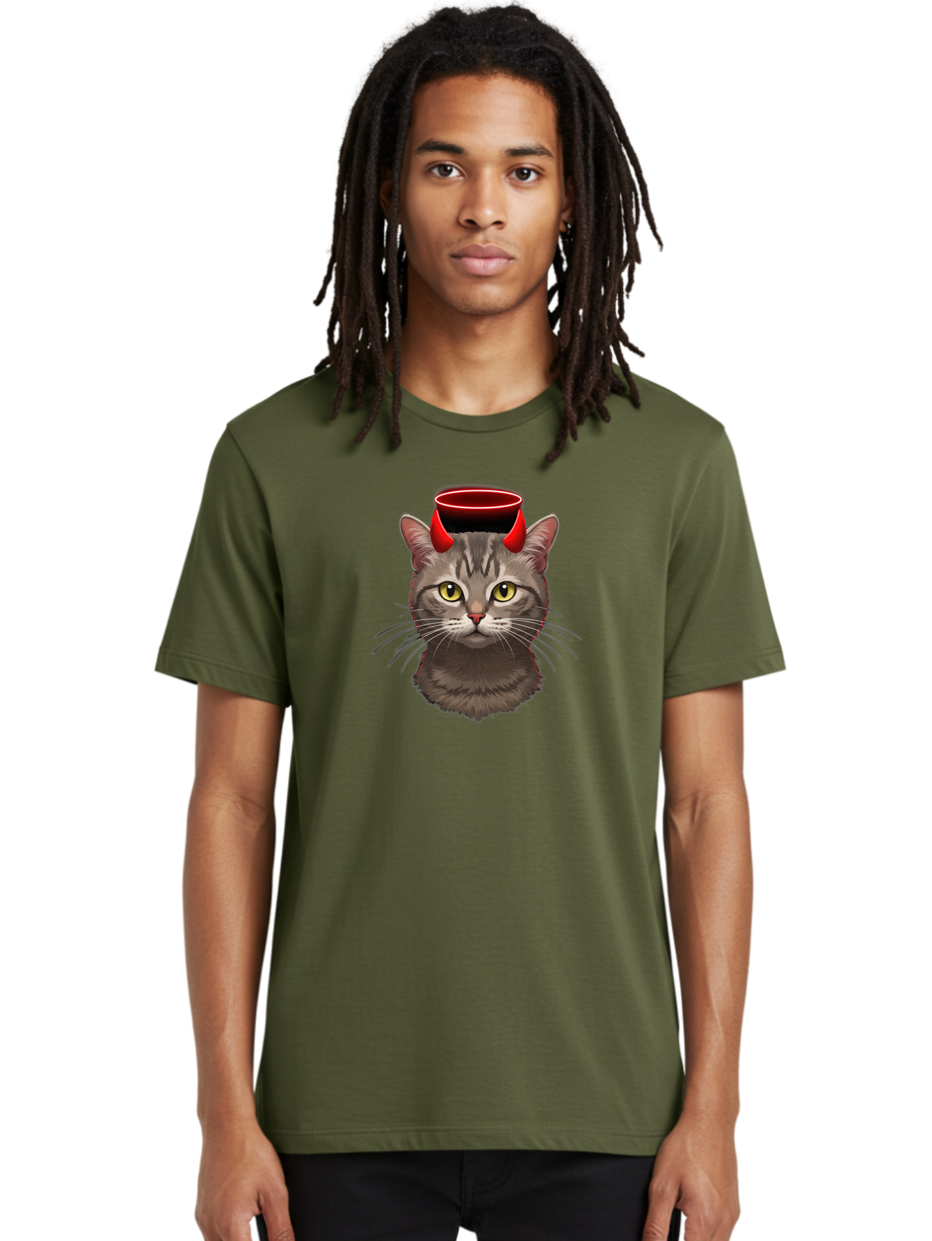 Cat-With-Devil-Horns Men'S Graphic Tee, 100% Cotton, Comfortable Casual Summer Wear, Machine Washable, Vintage Camera, Old Camera, Antique Camera, Black Camera, Classic Photography, Photography Equipment, Nostalgic Device, Film Camera, Bao203