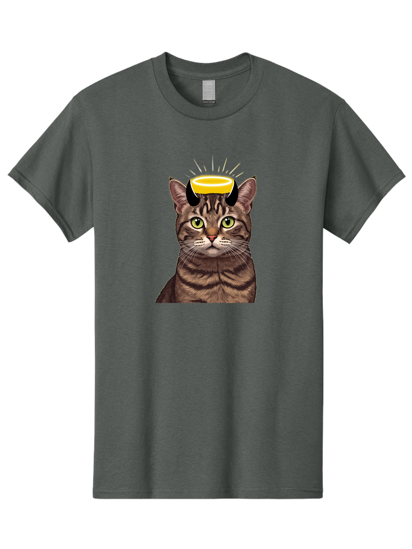 Cat-With-Halo Men'S Graphic Tee, 100% Cotton, Comfortable Casual Summer Wear, Machine Washable, Vintage Camera, Old Camera, Antique Camera, Black Camera, Classic Photography, Photography Equipment, Nostalgic Device, Film Camera, Camera Art Bao207