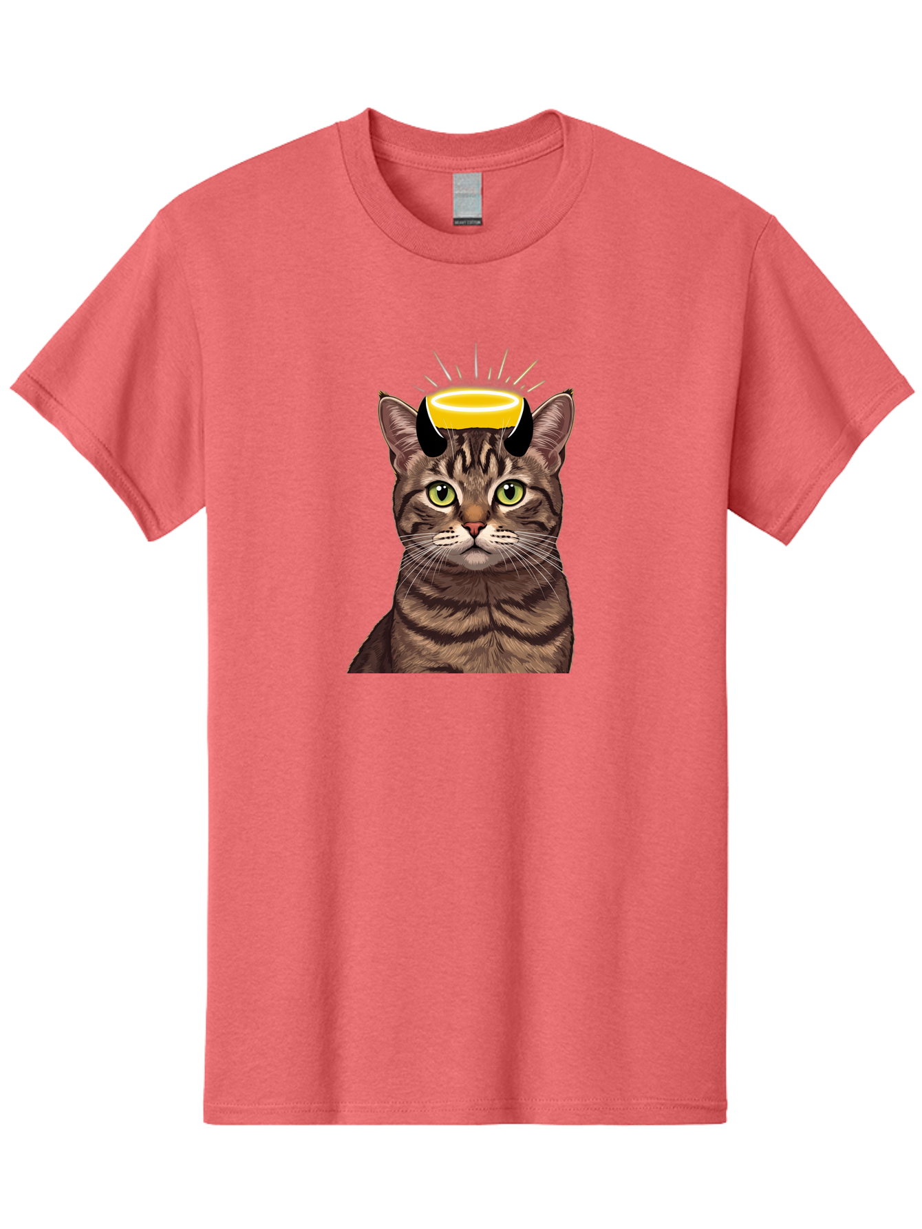 Cat-With-Halo Men'S Graphic Tee, 100% Cotton, Comfortable Casual Summer Wear, Machine Washable, Vintage Camera, Old Camera, Antique Camera, Black Camera, Classic Photography, Photography Equipment, Nostalgic Device, Film Camera, Camera Art Bao207