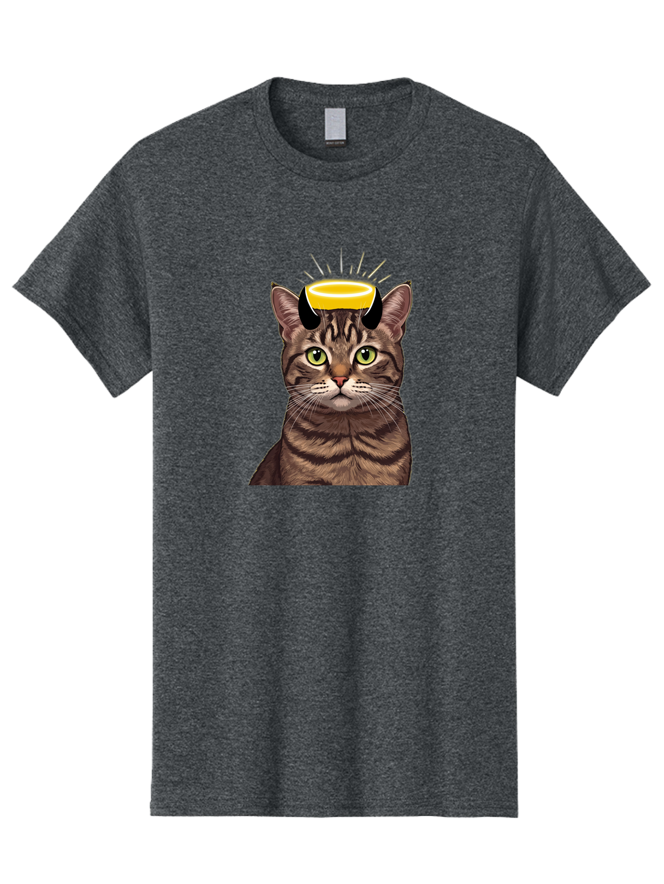 Cat-With-Halo Men'S Graphic Tee, 100% Cotton, Comfortable Casual Summer Wear, Machine Washable, Vintage Camera, Old Camera, Antique Camera, Black Camera, Classic Photography, Photography Equipment, Nostalgic Device, Film Camera, Camera Art Bao207