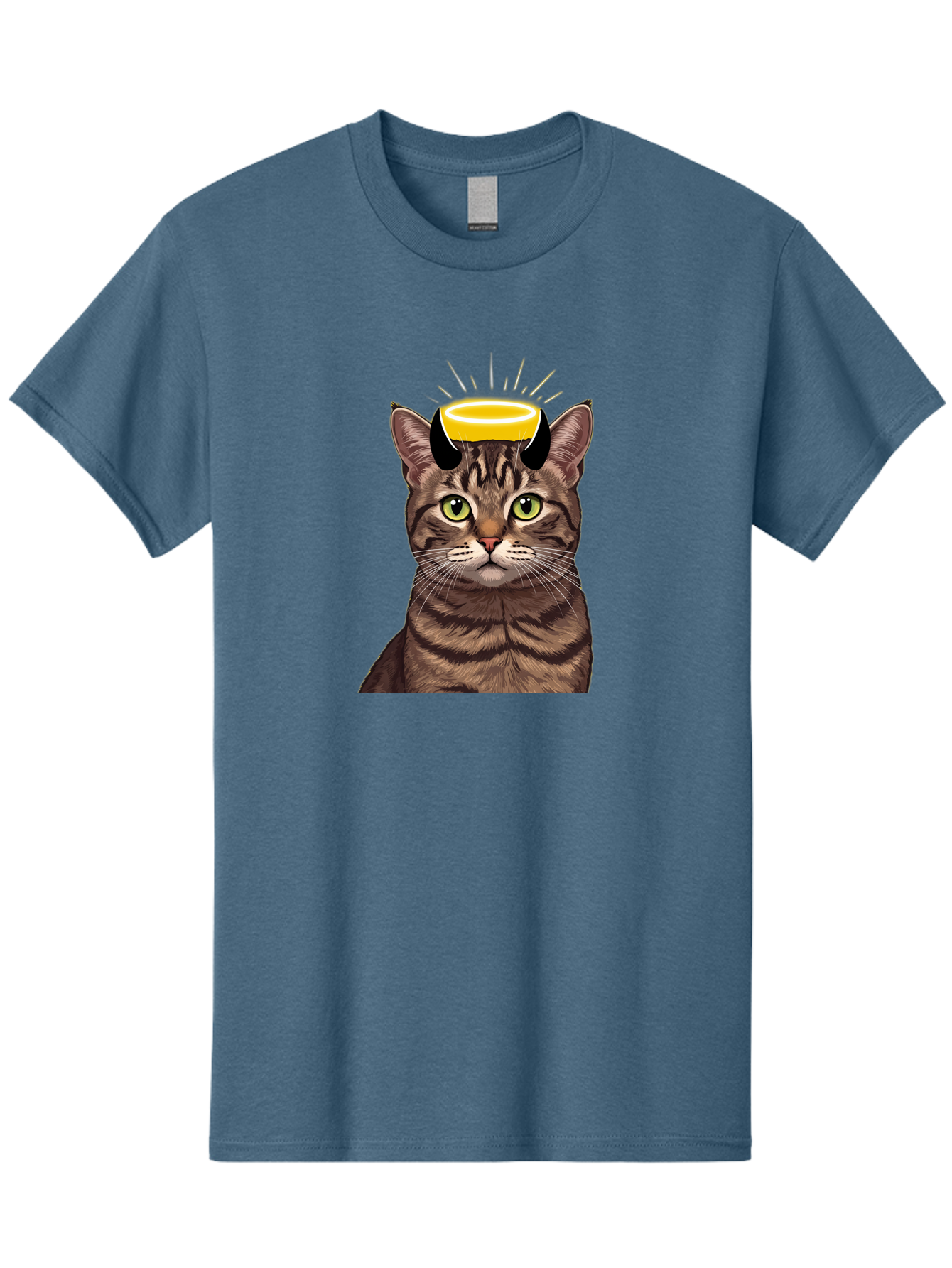 Cat-With-Halo Men'S Graphic Tee, 100% Cotton, Comfortable Casual Summer Wear, Machine Washable, Vintage Camera, Old Camera, Antique Camera, Black Camera, Classic Photography, Photography Equipment, Nostalgic Device, Film Camera, Camera Art Bao207