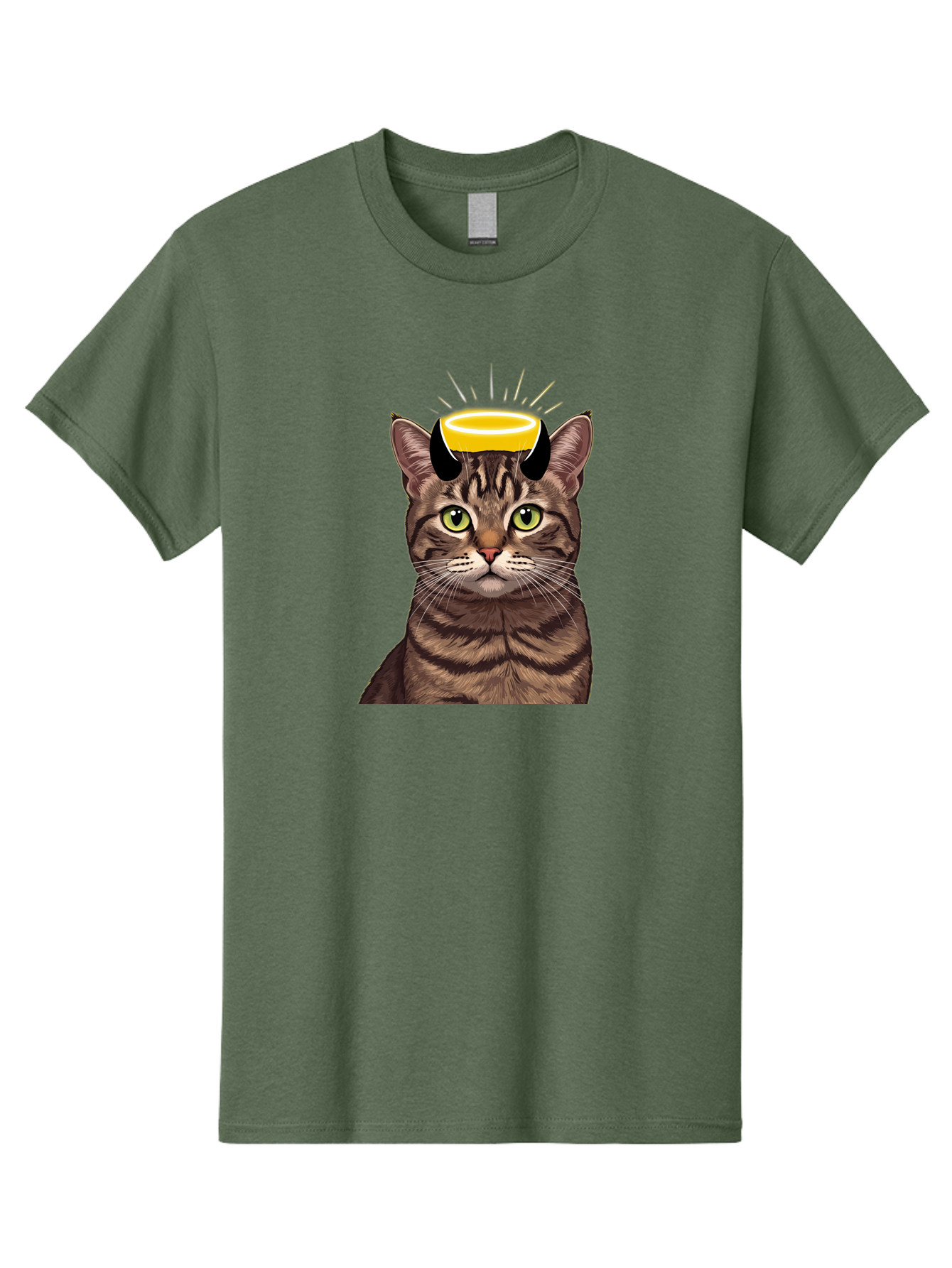 Cat-With-Halo Men'S Graphic Tee, 100% Cotton, Comfortable Casual Summer Wear, Machine Washable, Vintage Camera, Old Camera, Antique Camera, Black Camera, Classic Photography, Photography Equipment, Nostalgic Device, Film Camera, Camera Art Bao207