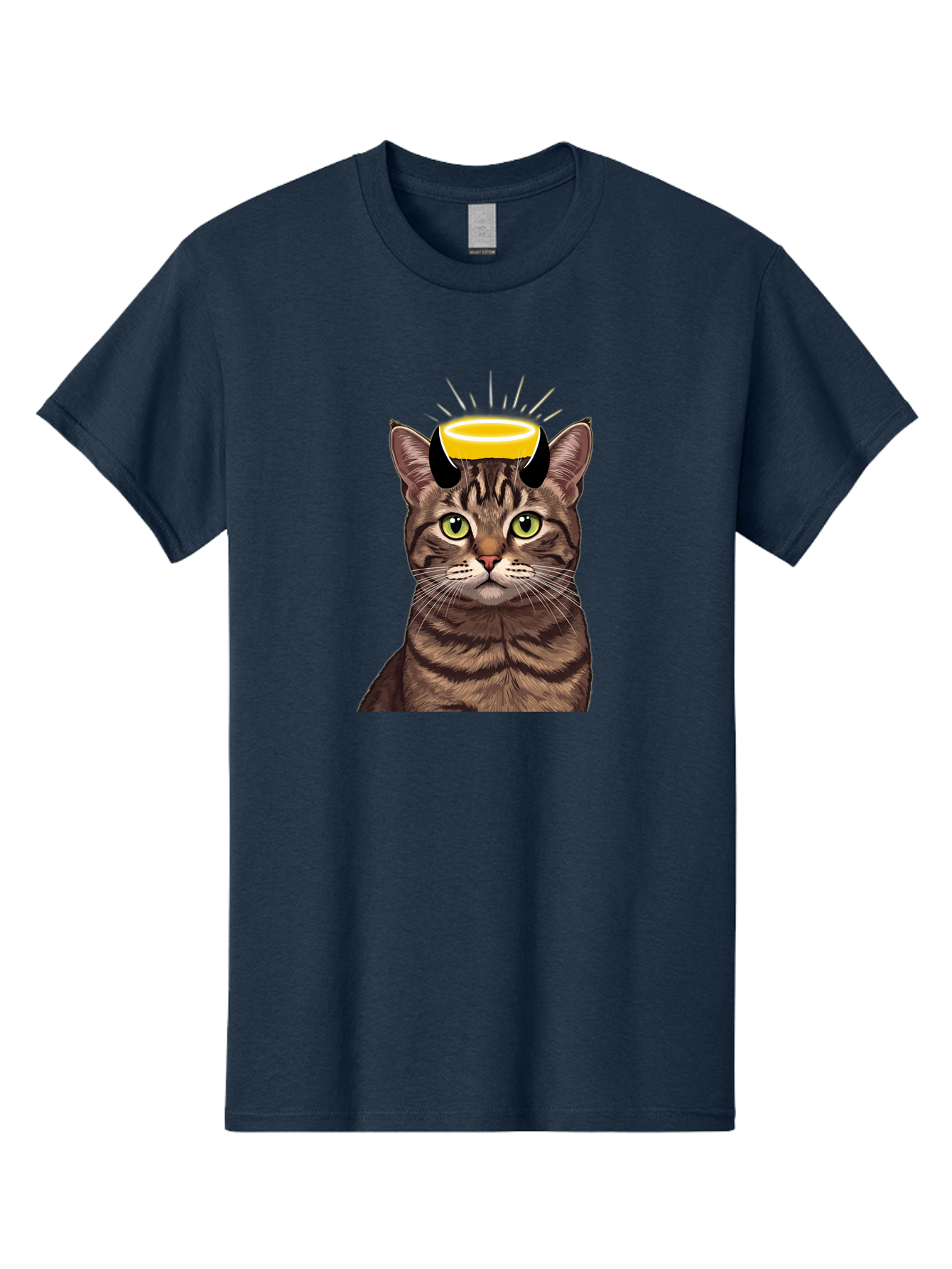 Cat-With-Halo Men'S Graphic Tee, 100% Cotton, Comfortable Casual Summer Wear, Machine Washable, Vintage Camera, Old Camera, Antique Camera, Black Camera, Classic Photography, Photography Equipment, Nostalgic Device, Film Camera, Camera Art Bao207