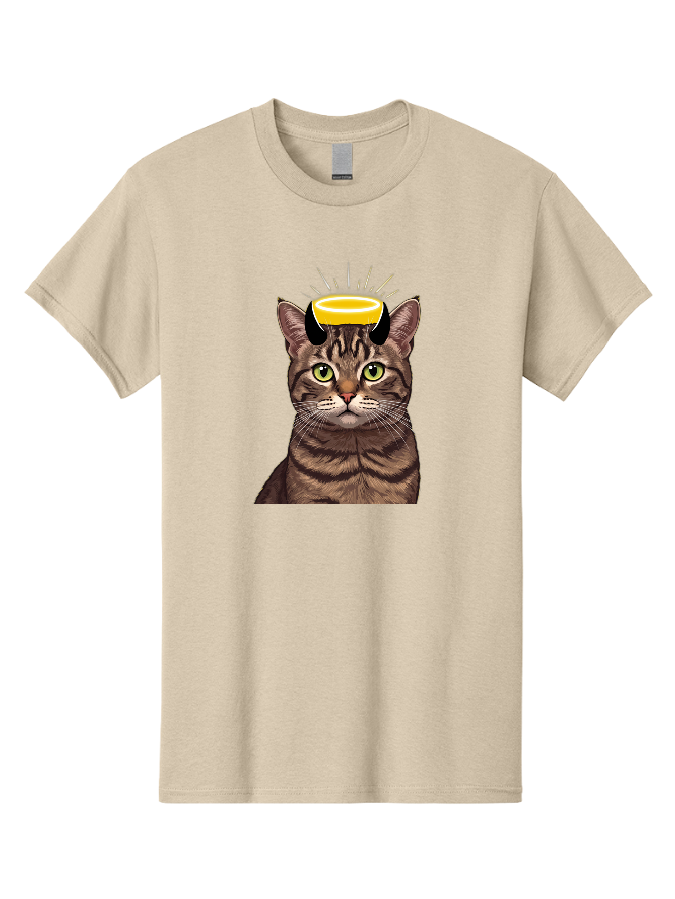 Cat-With-Halo Men'S Graphic Tee, 100% Cotton, Comfortable Casual Summer Wear, Machine Washable, Vintage Camera, Old Camera, Antique Camera, Black Camera, Classic Photography, Photography Equipment, Nostalgic Device, Film Camera, Camera Art Bao207