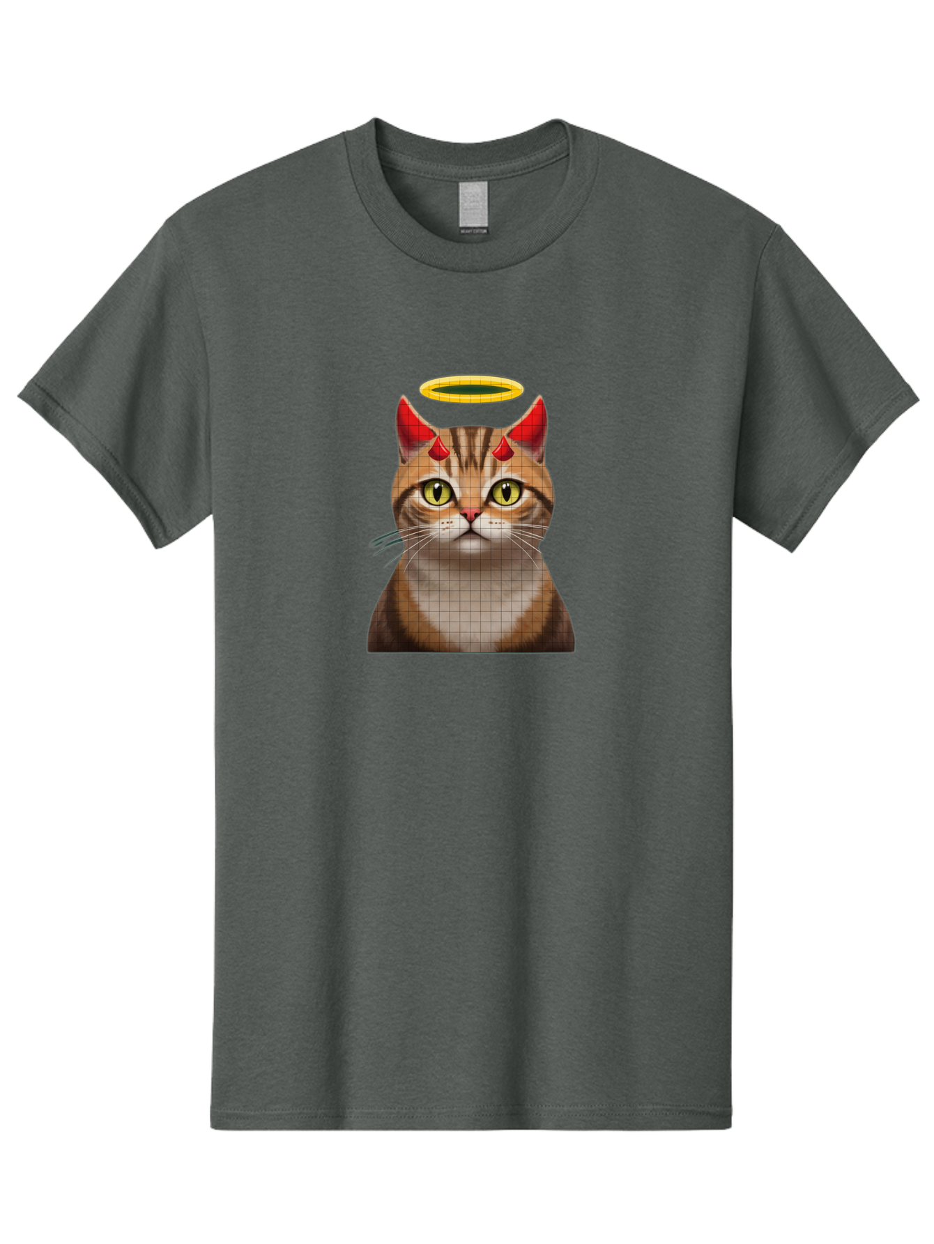 Cat-With-Horns-And-Halo Men'S Graphic Tee, 100% Cotton, Comfortable Casual Summer Wear, Machine Washable, Vintage Camera, Old Camera, Antique Camera, Black Camera, Classic Photography, Photography Equipment, Nostalgic Device, Film Camera, Bao208