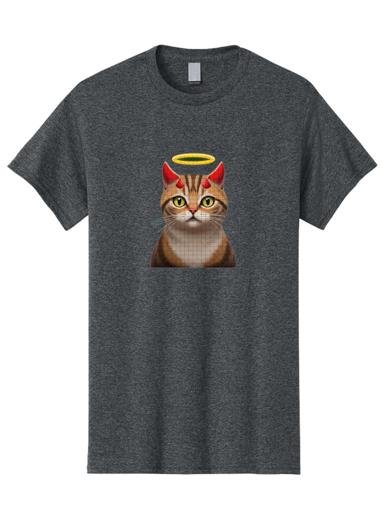 Cat-With-Horns-And-Halo Men'S Graphic Tee, 100% Cotton, Comfortable Casual Summer Wear, Machine Washable, Vintage Camera, Old Camera, Antique Camera, Black Camera, Classic Photography, Photography Equipment, Nostalgic Device, Film Camera, Bao208