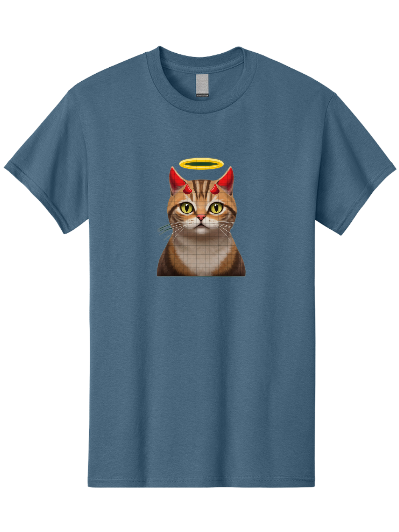 Cat-With-Horns-And-Halo Men'S Graphic Tee, 100% Cotton, Comfortable Casual Summer Wear, Machine Washable, Vintage Camera, Old Camera, Antique Camera, Black Camera, Classic Photography, Photography Equipment, Nostalgic Device, Film Camera, Bao208