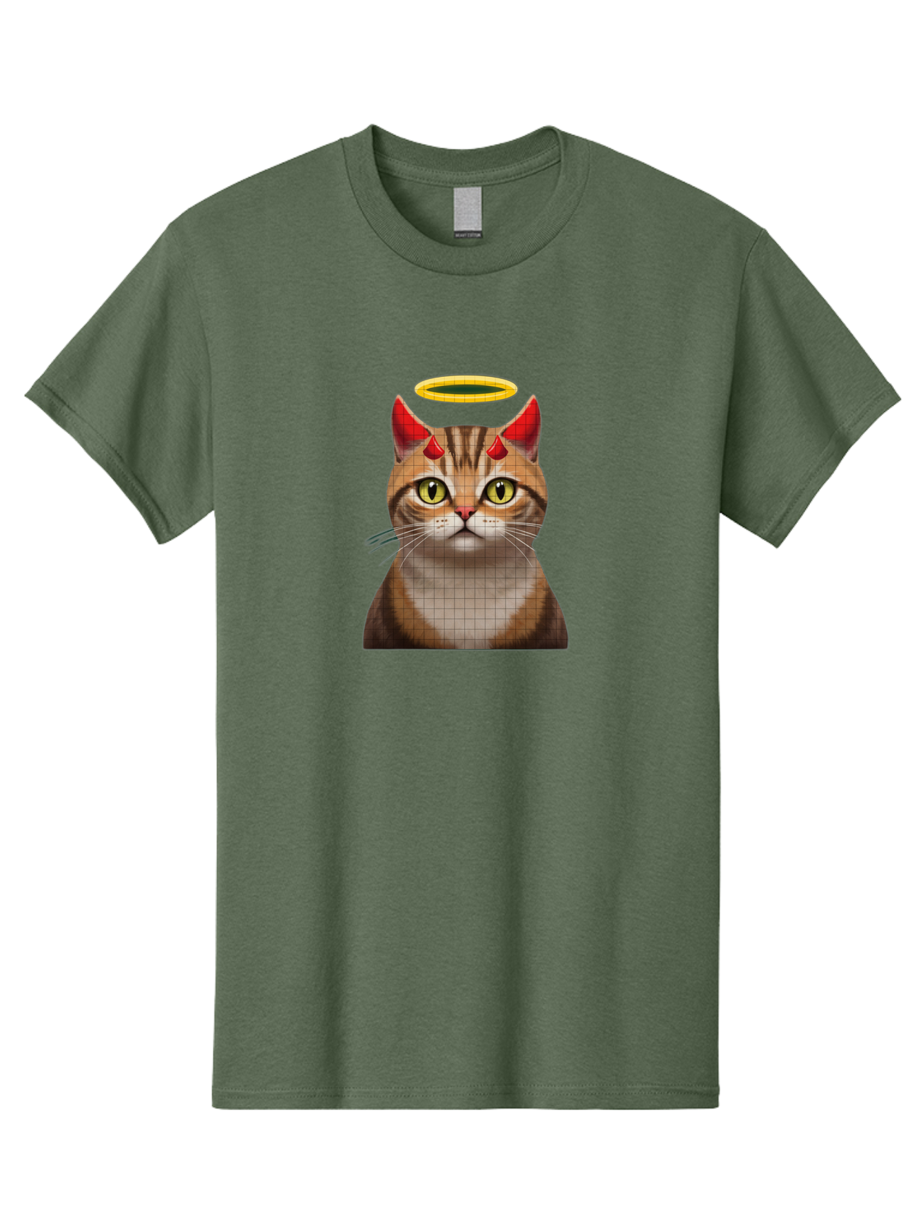 Cat-With-Horns-And-Halo Men'S Graphic Tee, 100% Cotton, Comfortable Casual Summer Wear, Machine Washable, Vintage Camera, Old Camera, Antique Camera, Black Camera, Classic Photography, Photography Equipment, Nostalgic Device, Film Camera, Bao208