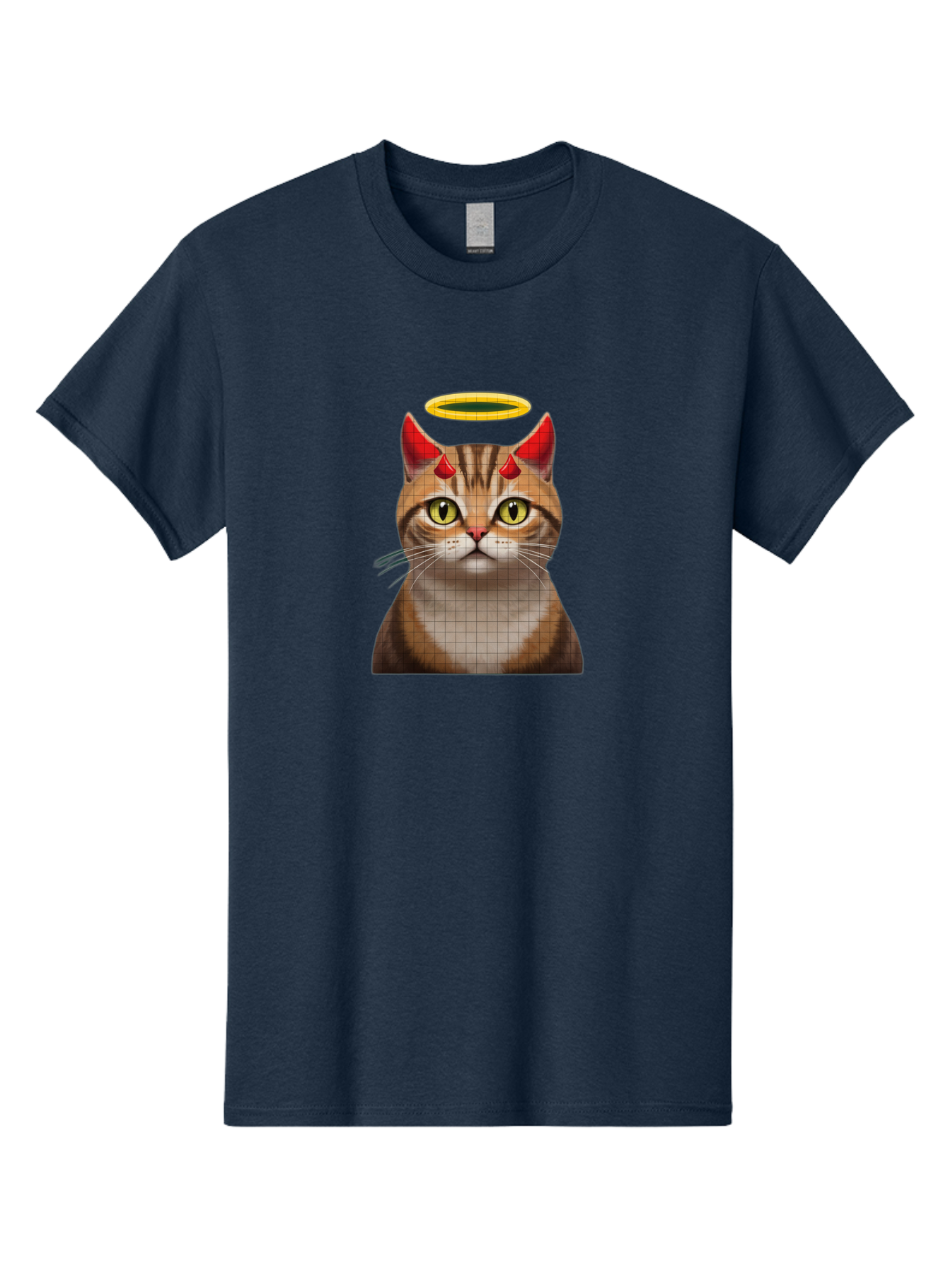 Cat-With-Horns-And-Halo Men'S Graphic Tee, 100% Cotton, Comfortable Casual Summer Wear, Machine Washable, Vintage Camera, Old Camera, Antique Camera, Black Camera, Classic Photography, Photography Equipment, Nostalgic Device, Film Camera, Bao208