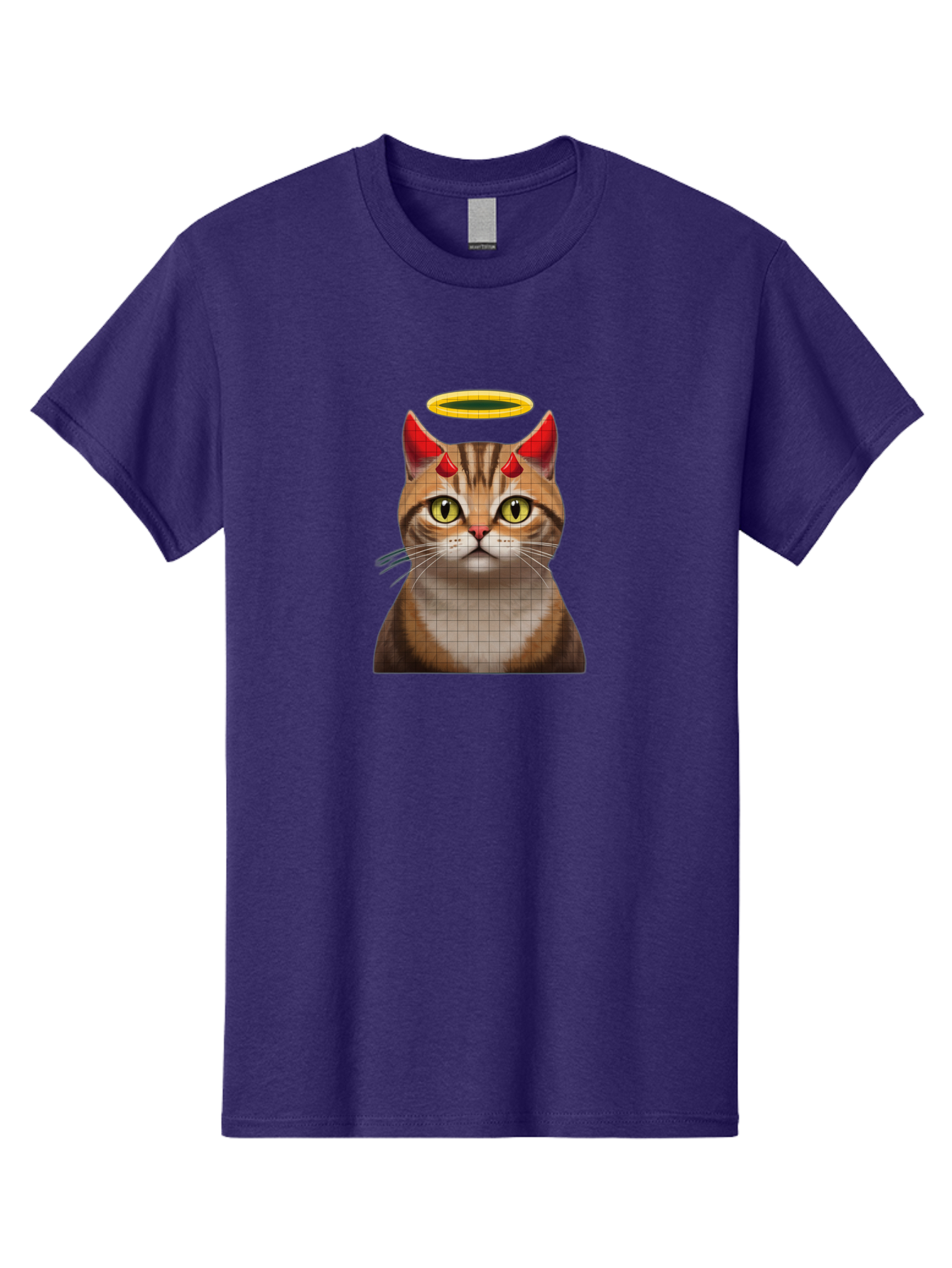 Cat-With-Horns-And-Halo Men'S Graphic Tee, 100% Cotton, Comfortable Casual Summer Wear, Machine Washable, Vintage Camera, Old Camera, Antique Camera, Black Camera, Classic Photography, Photography Equipment, Nostalgic Device, Film Camera, Bao208