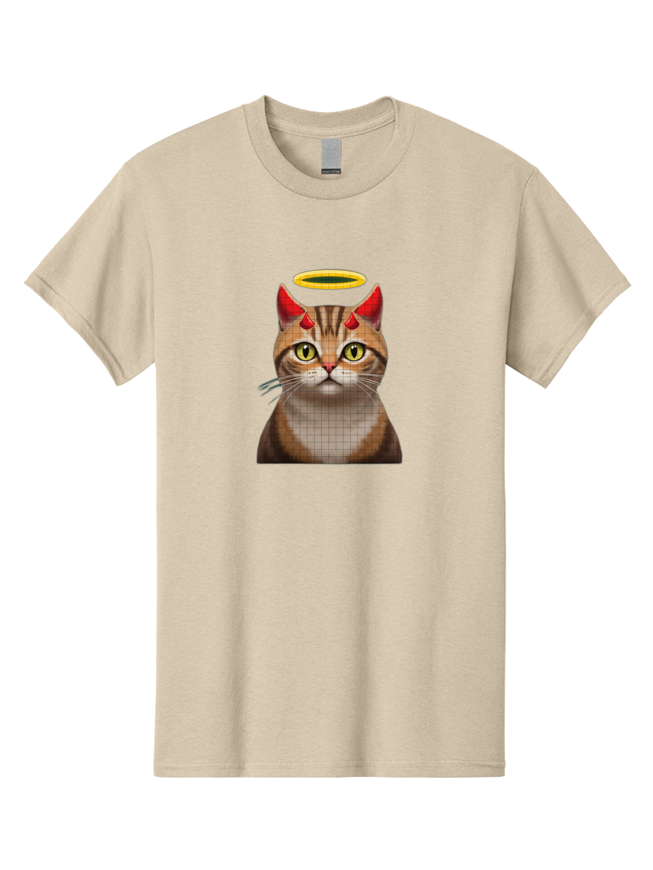 Cat-With-Horns-And-Halo Men'S Graphic Tee, 100% Cotton, Comfortable Casual Summer Wear, Machine Washable, Vintage Camera, Old Camera, Antique Camera, Black Camera, Classic Photography, Photography Equipment, Nostalgic Device, Film Camera, Bao208