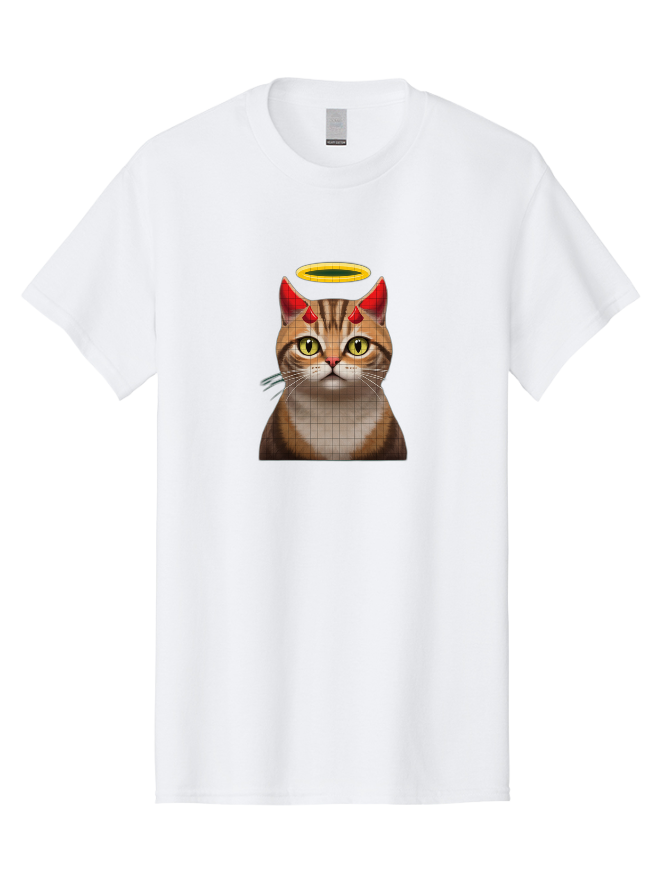 Cat-With-Horns-And-Halo Men'S Graphic Tee, 100% Cotton, Comfortable Casual Summer Wear, Machine Washable, Vintage Camera, Old Camera, Antique Camera, Black Camera, Classic Photography, Photography Equipment, Nostalgic Device, Film Camera, Bao208