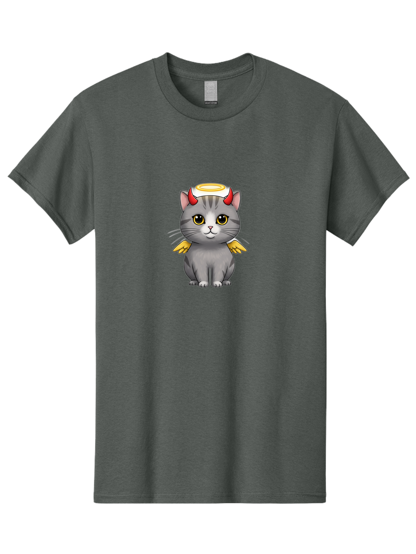 Cat-With-Horns-And-Wings Men'S Graphic Tee, 100% Cotton, Comfortable Casual Summer Wear, Machine Washable, Vintage Camera, Old Camera, Antique Camera, Black Camera, Classic Photography, Photography Equipment, Nostalgic Device, Film Camera, Bao209