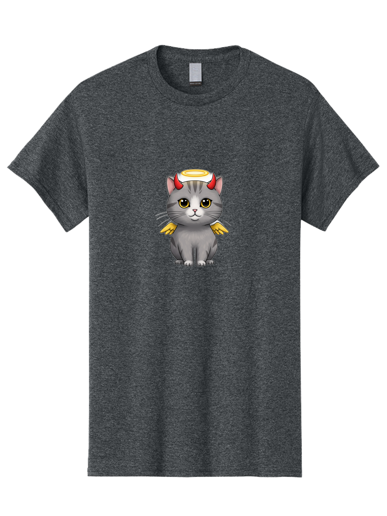 Cat-With-Horns-And-Wings Men'S Graphic Tee, 100% Cotton, Comfortable Casual Summer Wear, Machine Washable, Vintage Camera, Old Camera, Antique Camera, Black Camera, Classic Photography, Photography Equipment, Nostalgic Device, Film Camera, Bao209