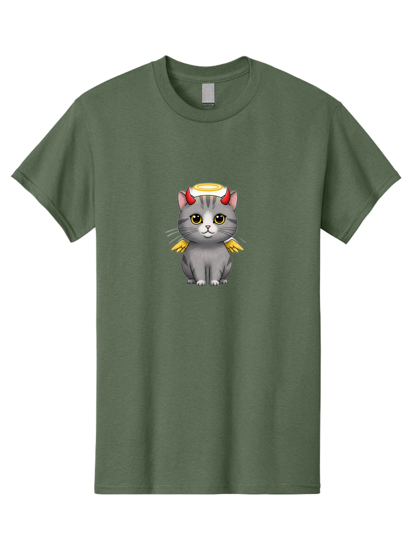 Cat-With-Horns-And-Wings Men'S Graphic Tee, 100% Cotton, Comfortable Casual Summer Wear, Machine Washable, Vintage Camera, Old Camera, Antique Camera, Black Camera, Classic Photography, Photography Equipment, Nostalgic Device, Film Camera, Bao209