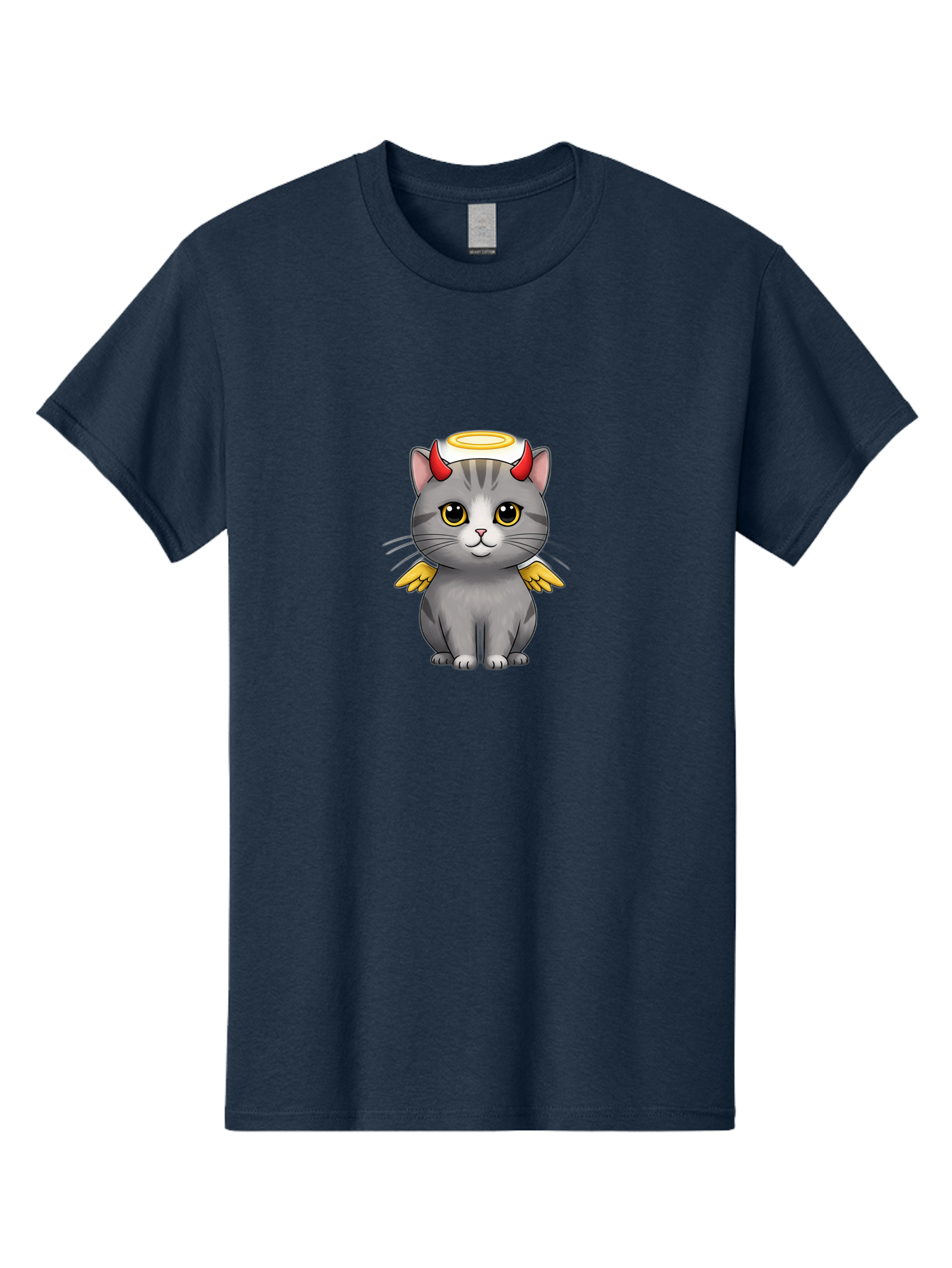 Cat-With-Horns-And-Wings Men'S Graphic Tee, 100% Cotton, Comfortable Casual Summer Wear, Machine Washable, Vintage Camera, Old Camera, Antique Camera, Black Camera, Classic Photography, Photography Equipment, Nostalgic Device, Film Camera, Bao209