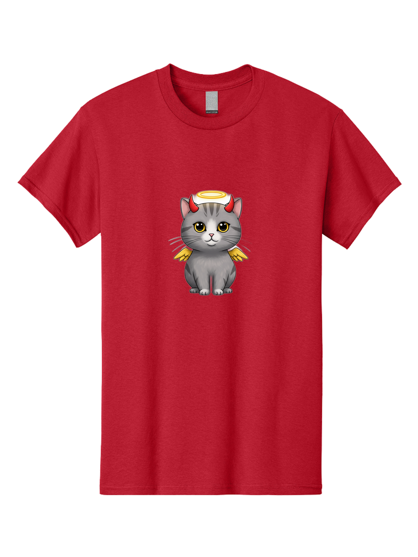 Cat-With-Horns-And-Wings Men'S Graphic Tee, 100% Cotton, Comfortable Casual Summer Wear, Machine Washable, Vintage Camera, Old Camera, Antique Camera, Black Camera, Classic Photography, Photography Equipment, Nostalgic Device, Film Camera, Bao209