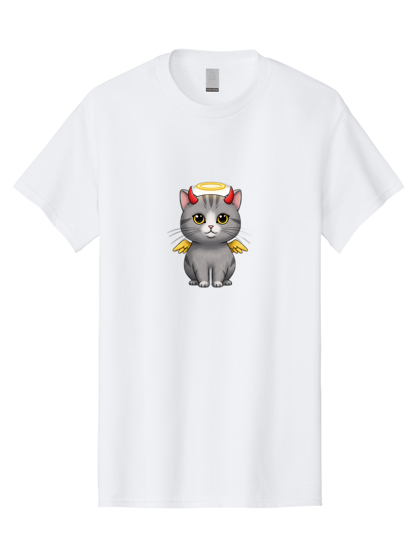 Cat-With-Horns-And-Wings Men'S Graphic Tee, 100% Cotton, Comfortable Casual Summer Wear, Machine Washable, Vintage Camera, Old Camera, Antique Camera, Black Camera, Classic Photography, Photography Equipment, Nostalgic Device, Film Camera, Bao209