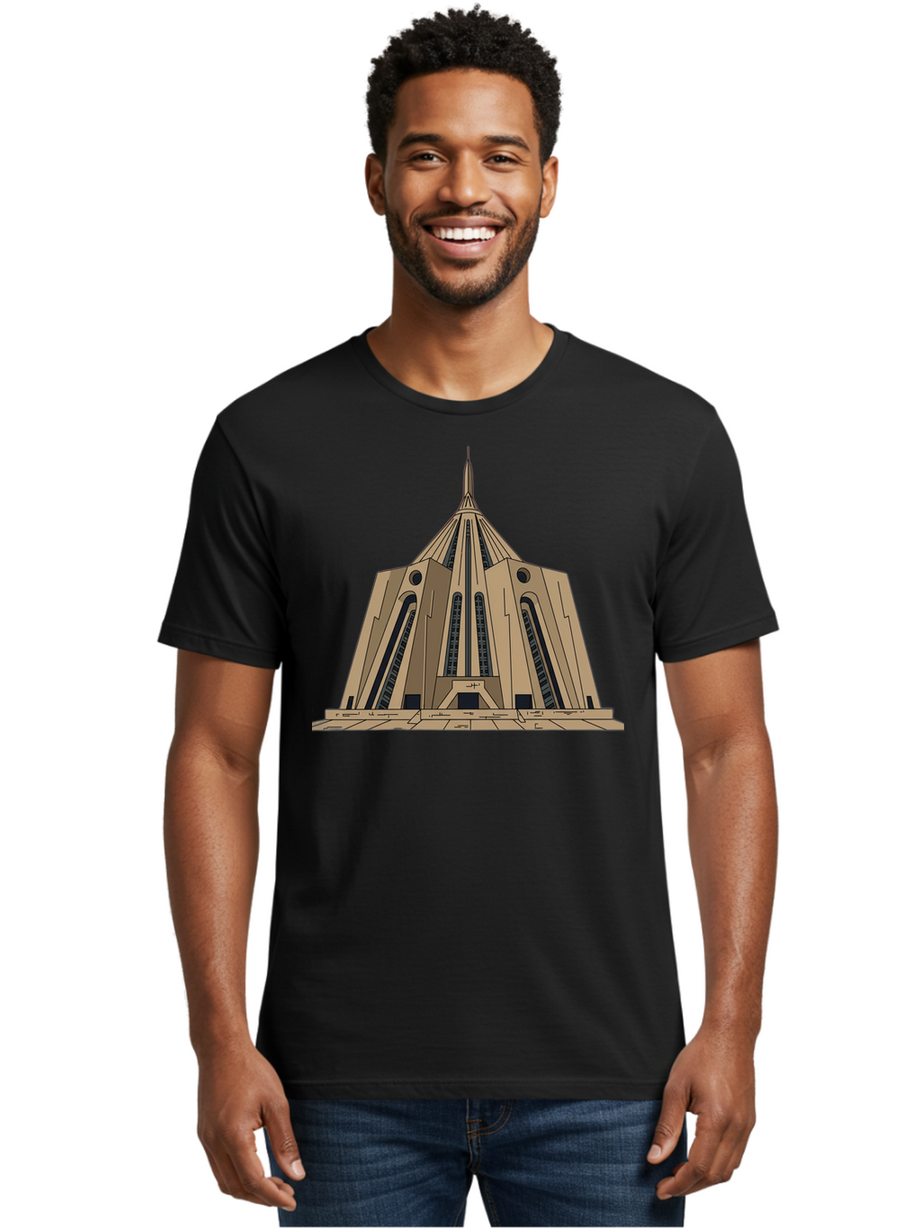 Cathedral Men'S Graphic Tee, 100% Cotton, Comfortable Casual Summer Wear, Machine Washable, Vintage Camera, Old Camera, Antique Camera, Black Camera, Classic Photography, Photography Equipment, Nostalgic Device, Film Camera, Camera Art Bao210