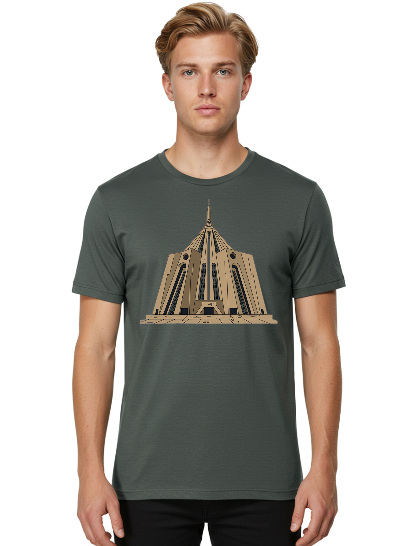 Cathedral Men'S Graphic Tee, 100% Cotton, Comfortable Casual Summer Wear, Machine Washable, Vintage Camera, Old Camera, Antique Camera, Black Camera, Classic Photography, Photography Equipment, Nostalgic Device, Film Camera, Camera Art Bao210