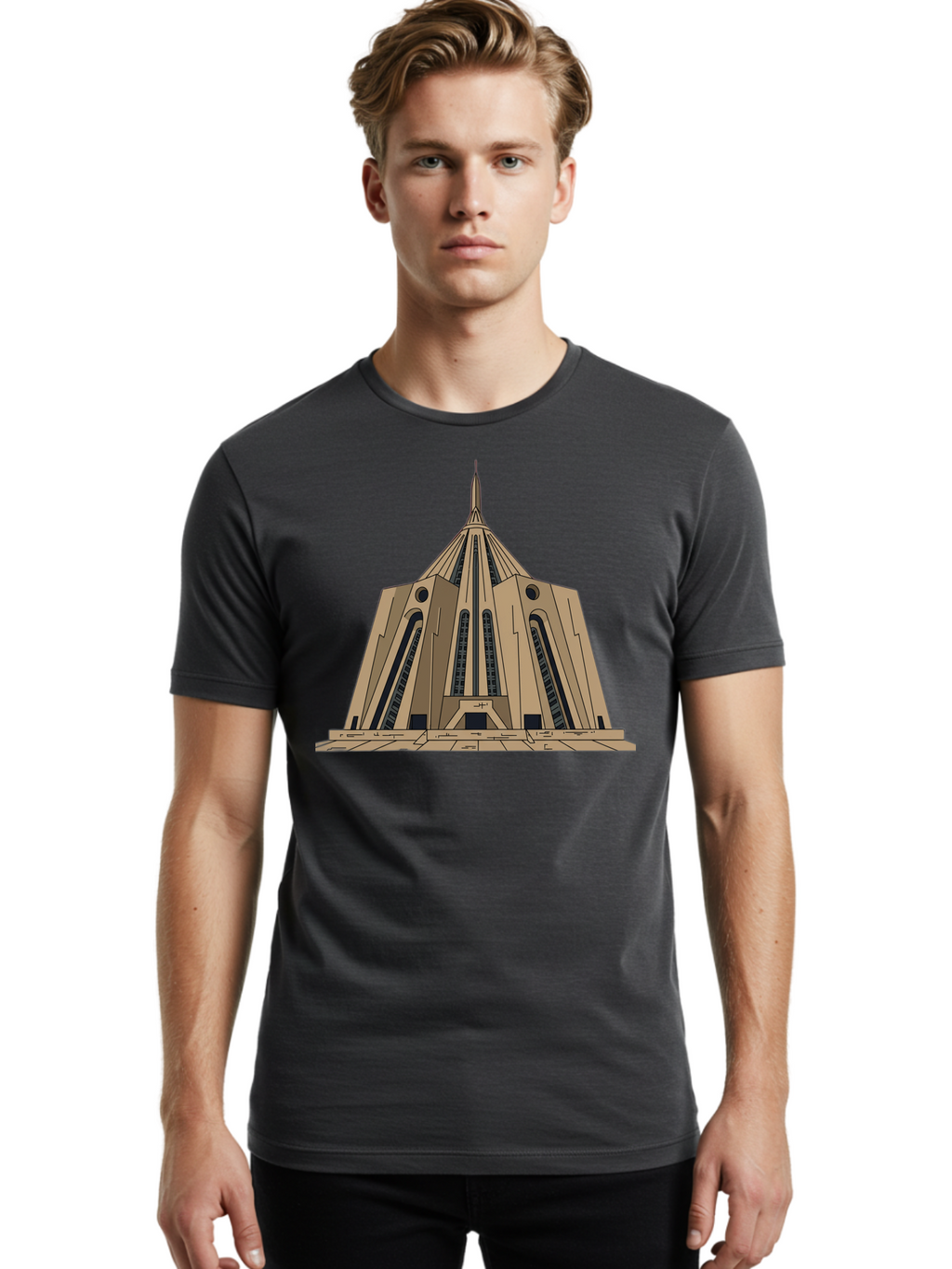 Cathedral Men'S Graphic Tee, 100% Cotton, Comfortable Casual Summer Wear, Machine Washable, Vintage Camera, Old Camera, Antique Camera, Black Camera, Classic Photography, Photography Equipment, Nostalgic Device, Film Camera, Camera Art Bao210
