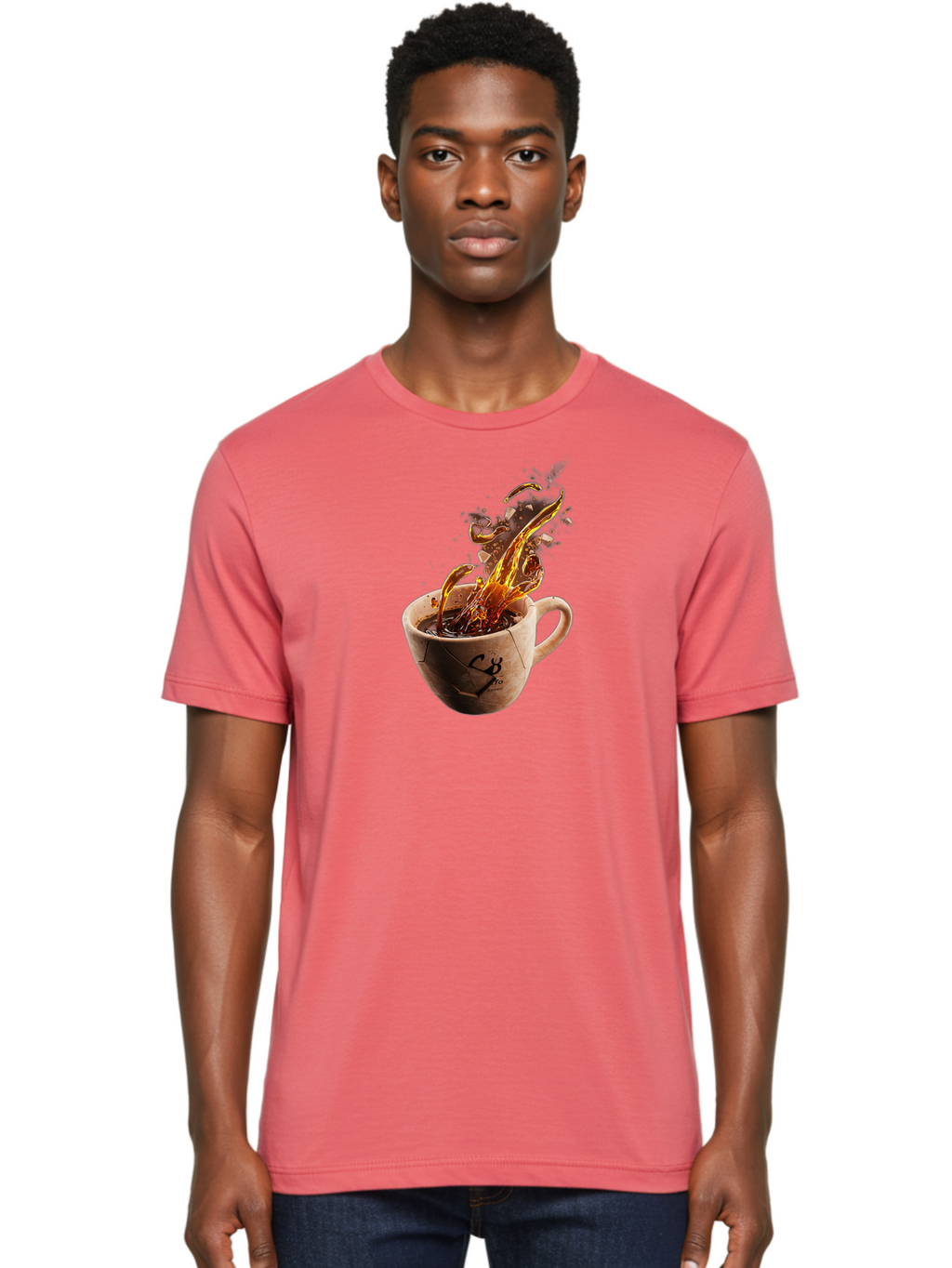 Cb-Pro-Coffee-Cup Men'S Graphic Tee, 100% Cotton, Comfortable Casual Summer Wear, Machine Washable, Vintage Camera, Old Camera, Antique Camera, Black Camera, Classic Photography, Photography Equipment, Nostalgic Device, Film Camera, Camera Art Bao212